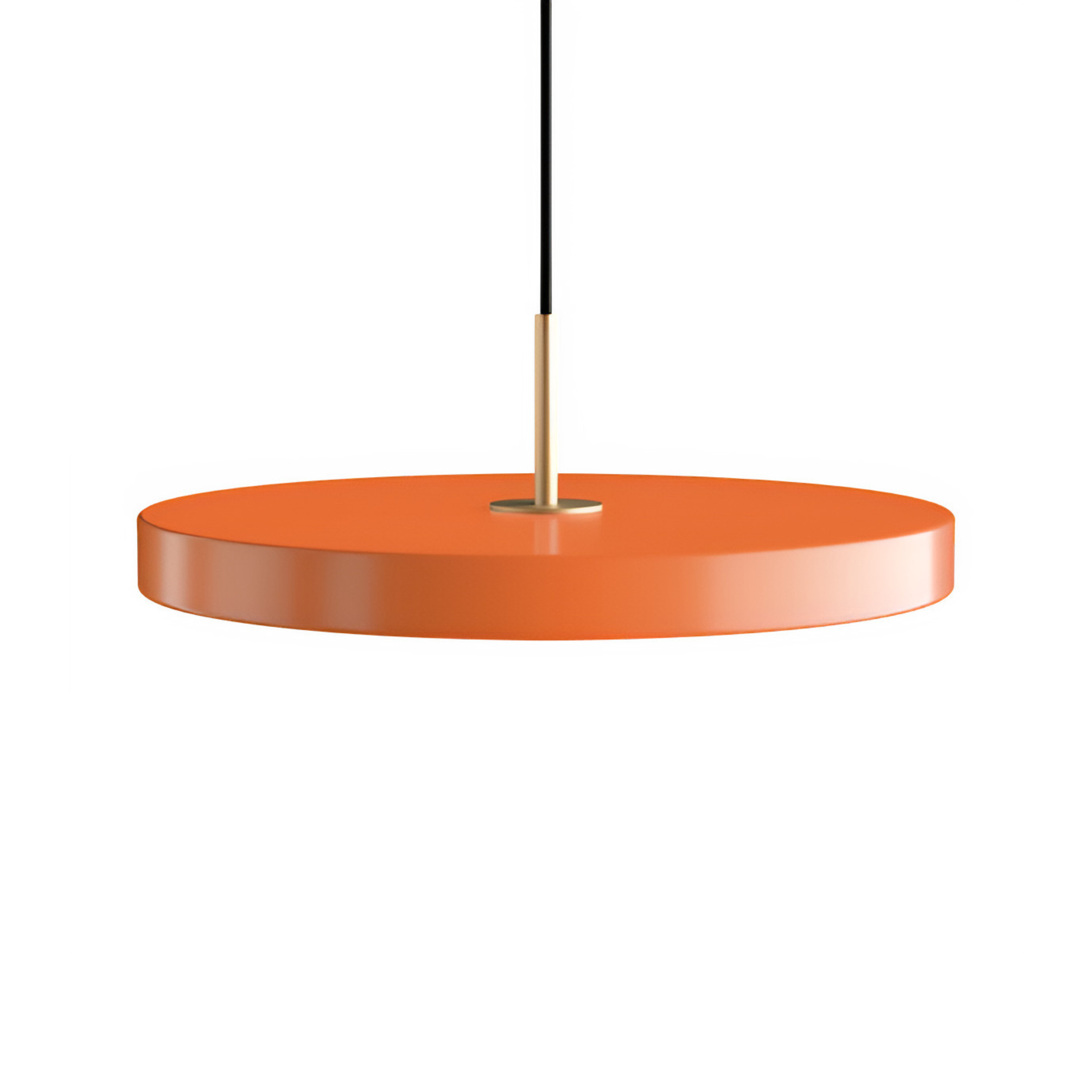 Asteria Plus Pendant Lamp in Orange with Gold Accent