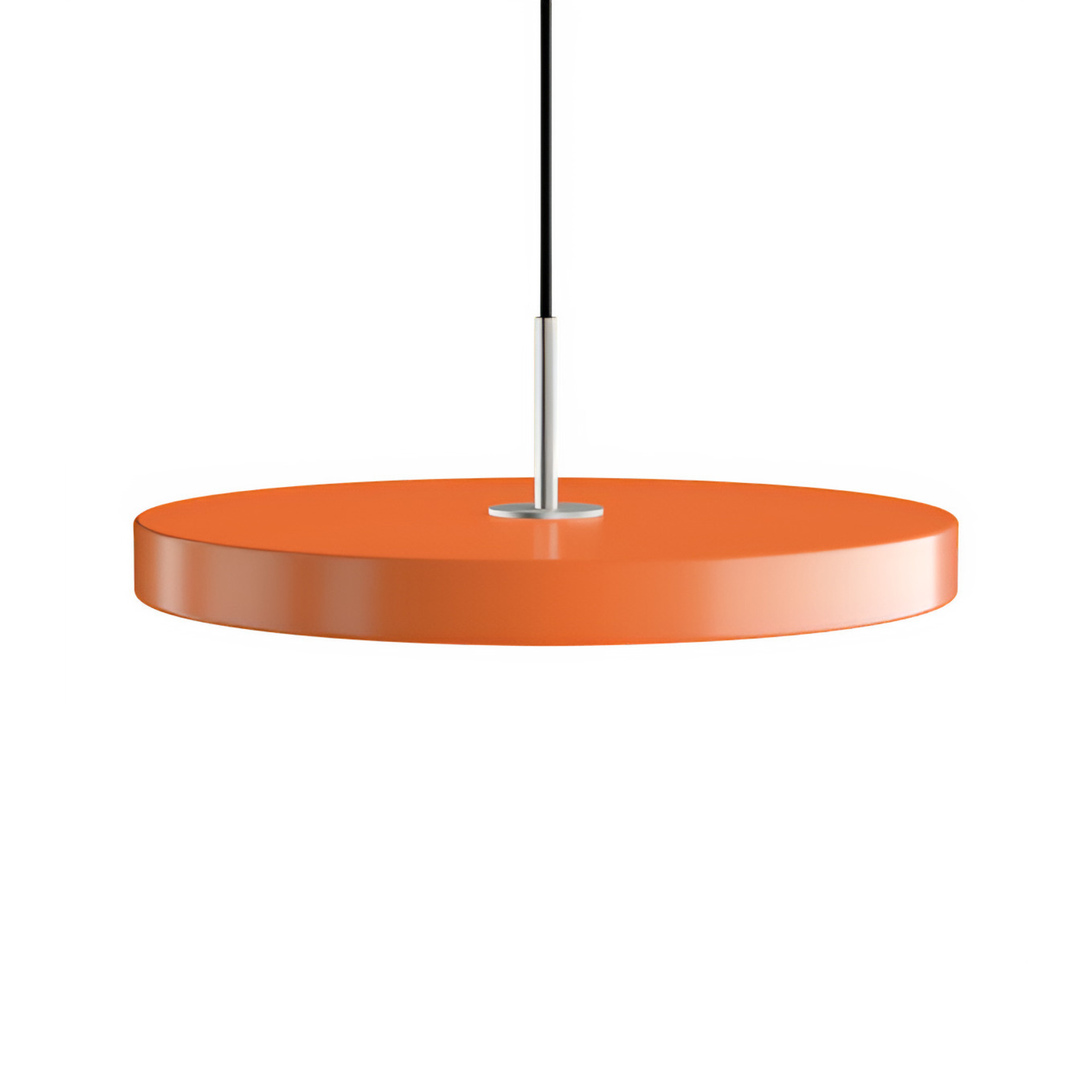 Pendelleuchte ASTERIA PLUS orange mit silbernem Einsatz