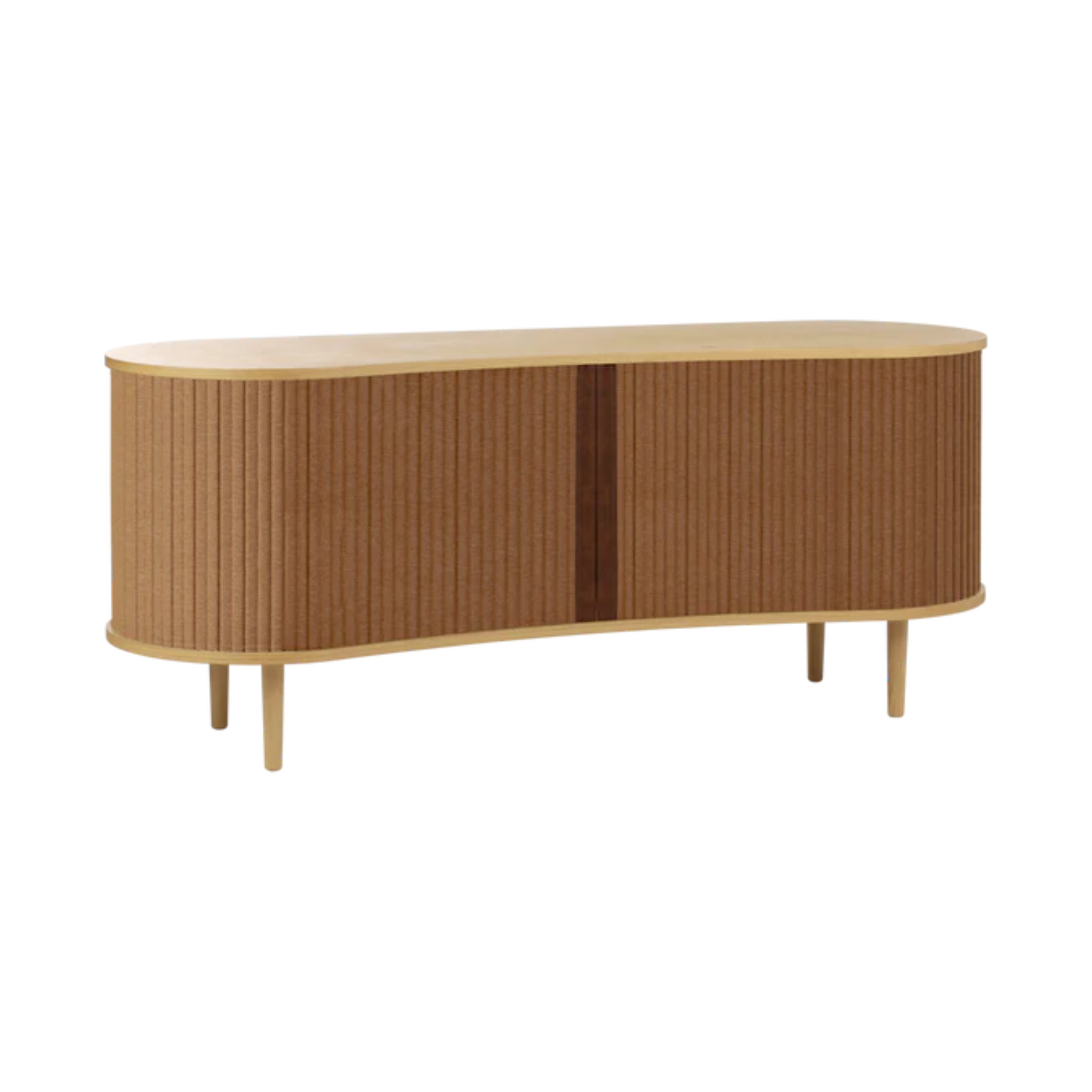 AUDACIOUS caramel RTV cabinet with oak base