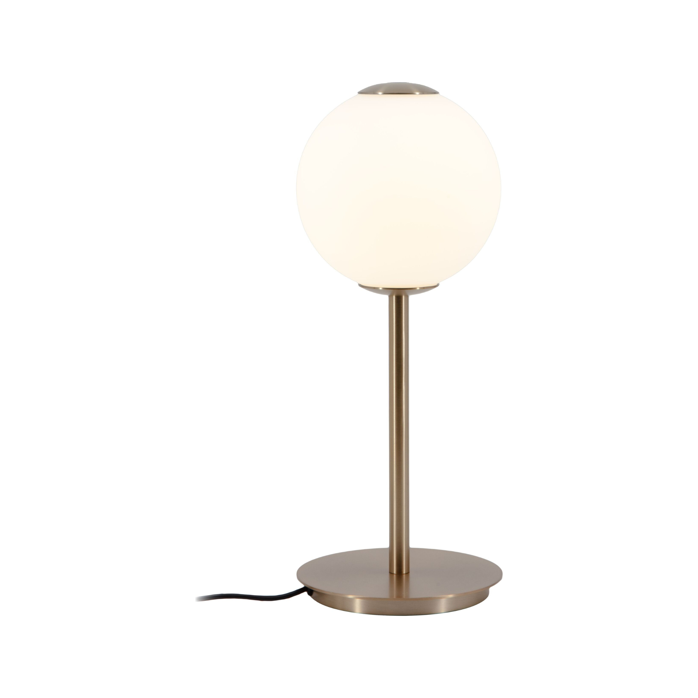 Tischlampe AUDREY weiß mit goldener Einlage