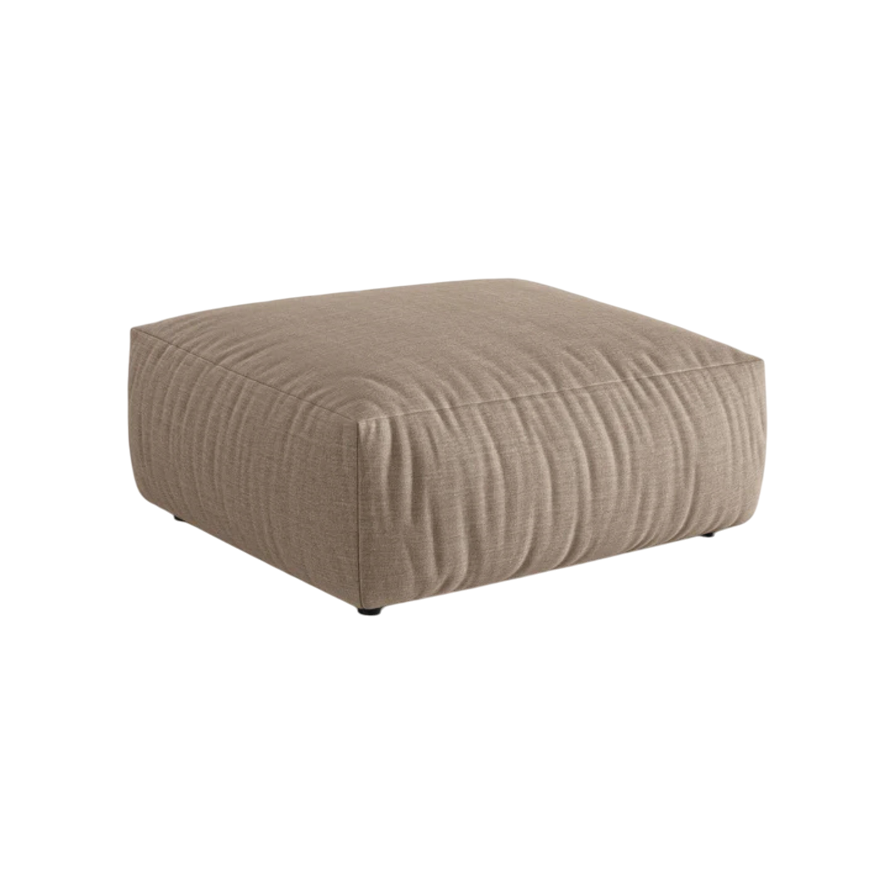 Puf CHRIS sandfarbener Chenille