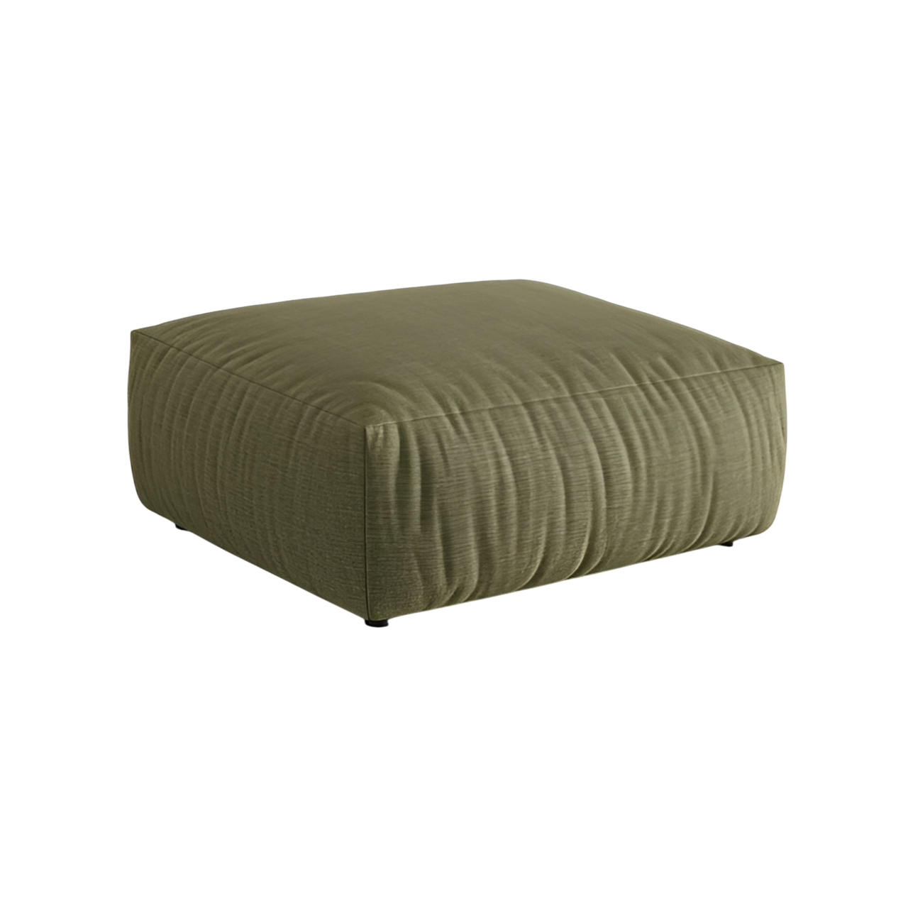 CHRIS pouf bright green chenille