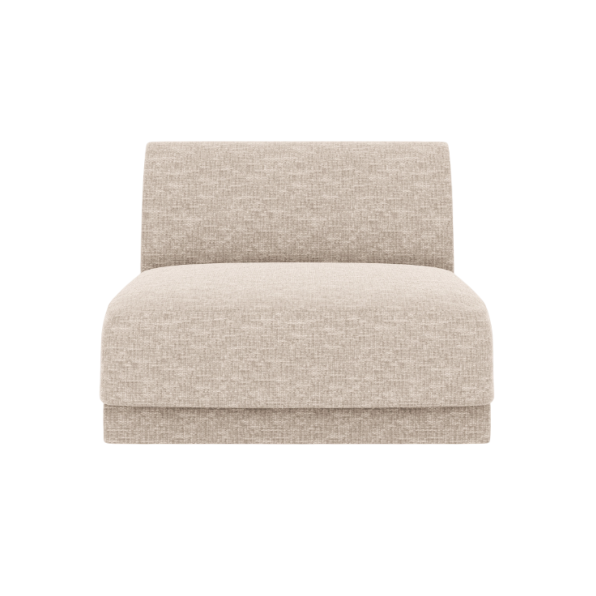 Sessel / Modul MILEY beige schimmernder Chenille