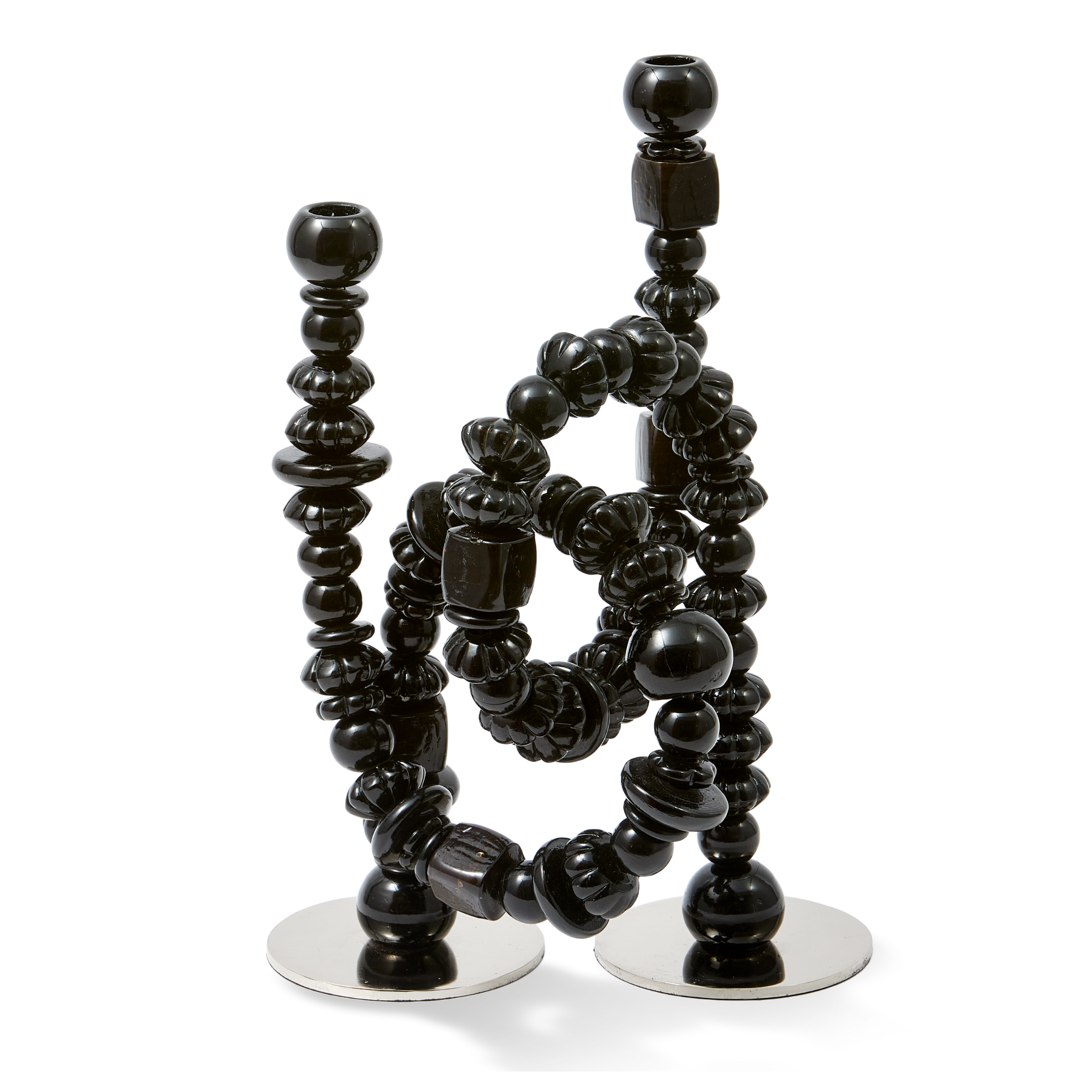 BEADS Kerzenständer schwarz