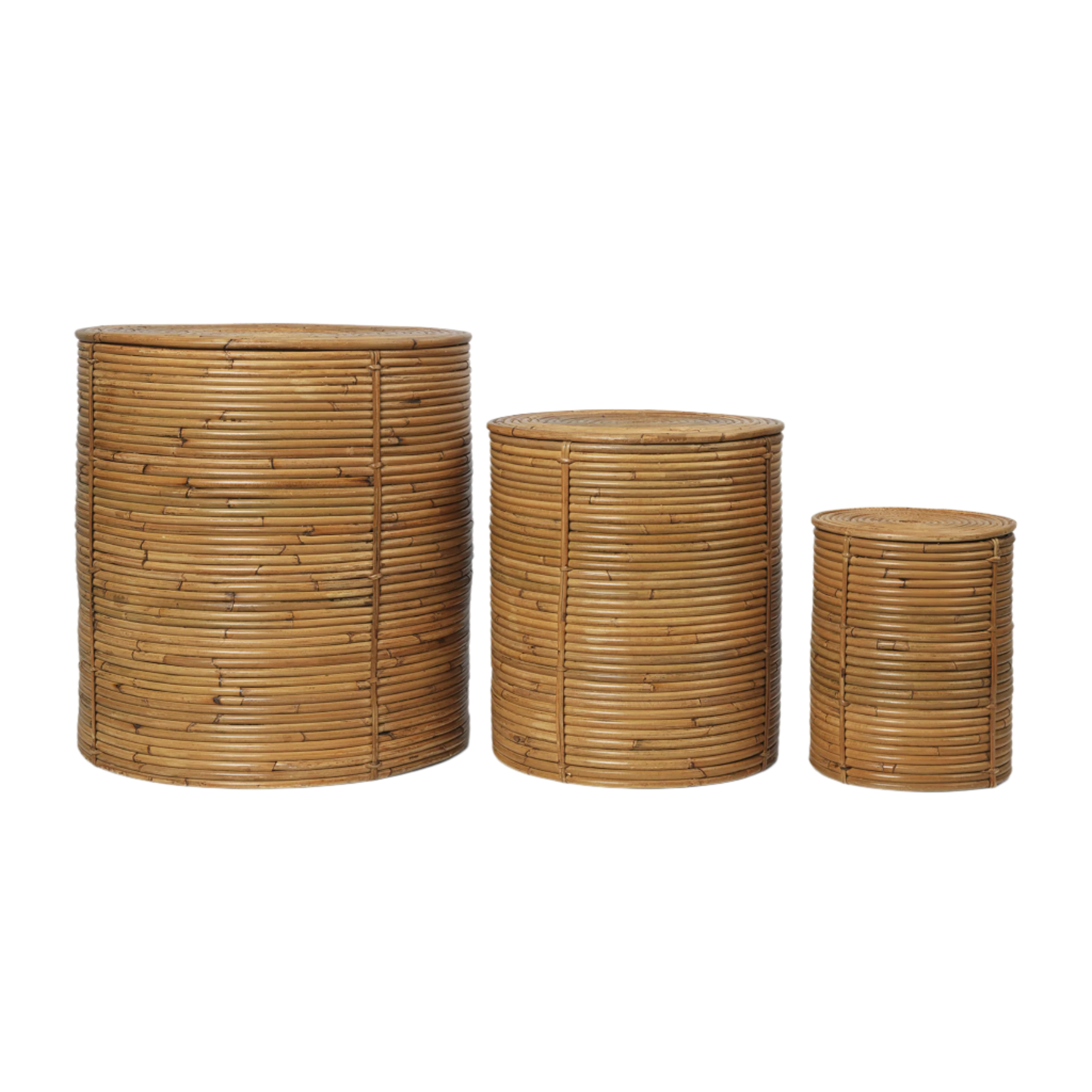 COLUMN STORAGE Rattankorb-Set