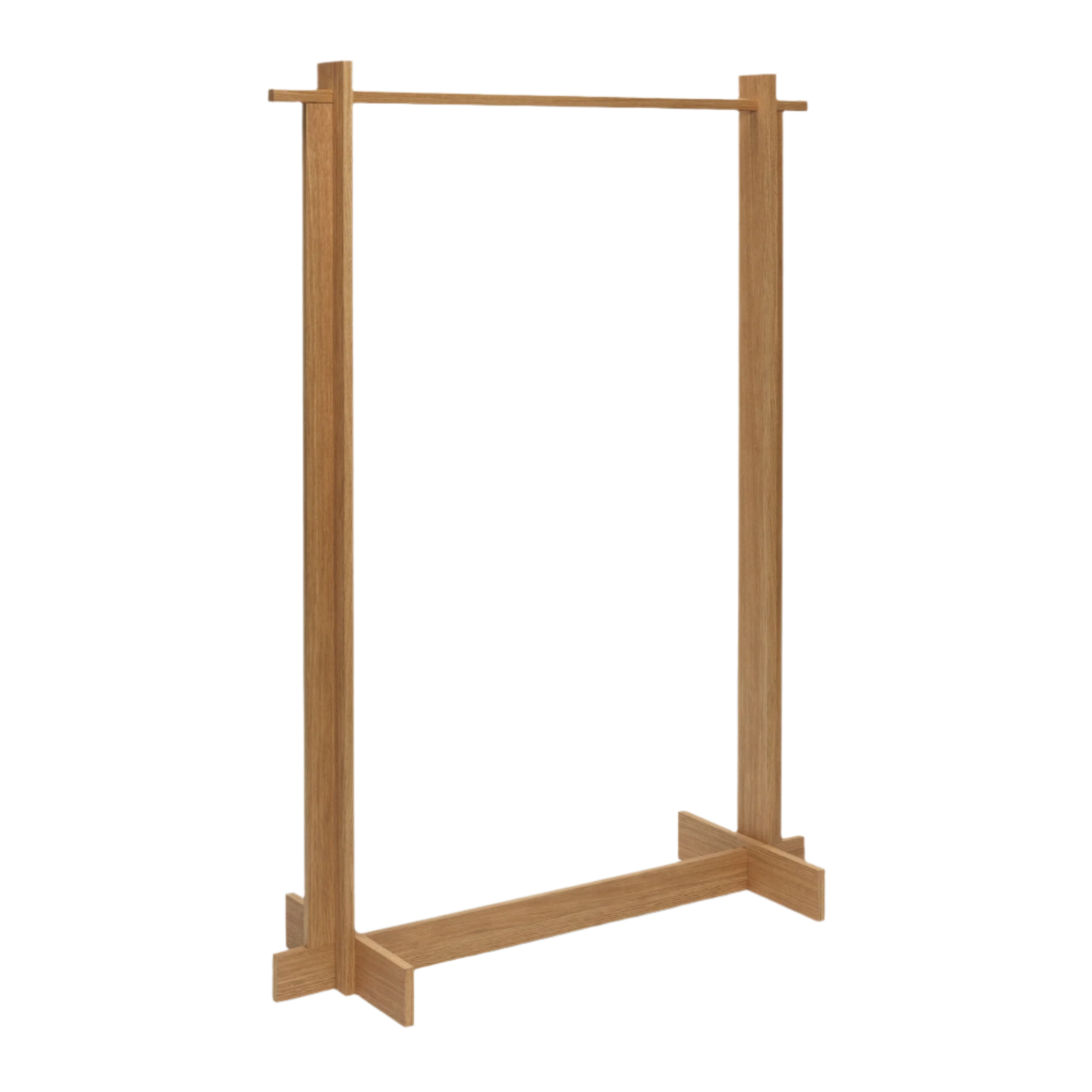 BRIDGE CLOTHES RACK oak veneer