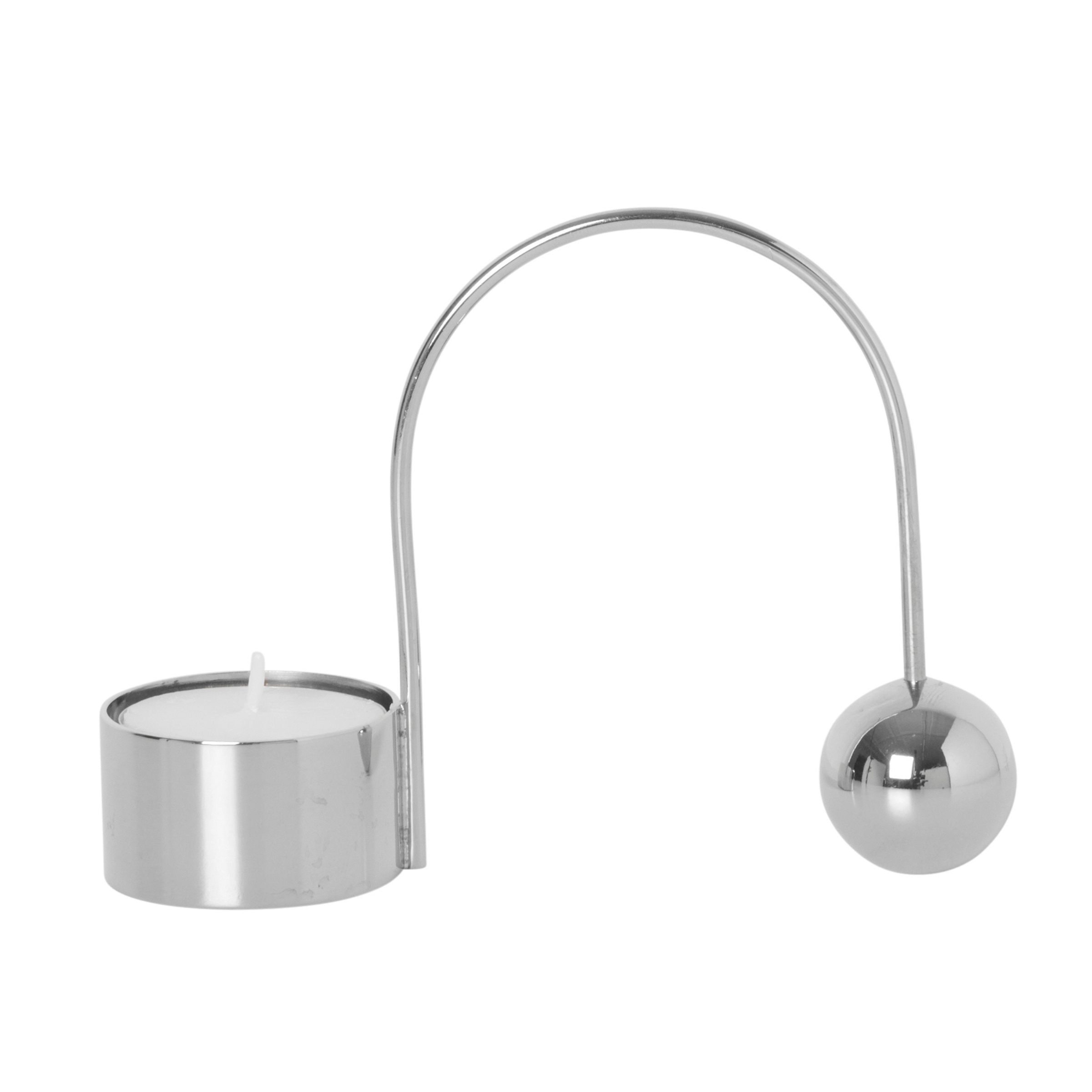 BALANCE TEALIGHT Candle Holder Silver