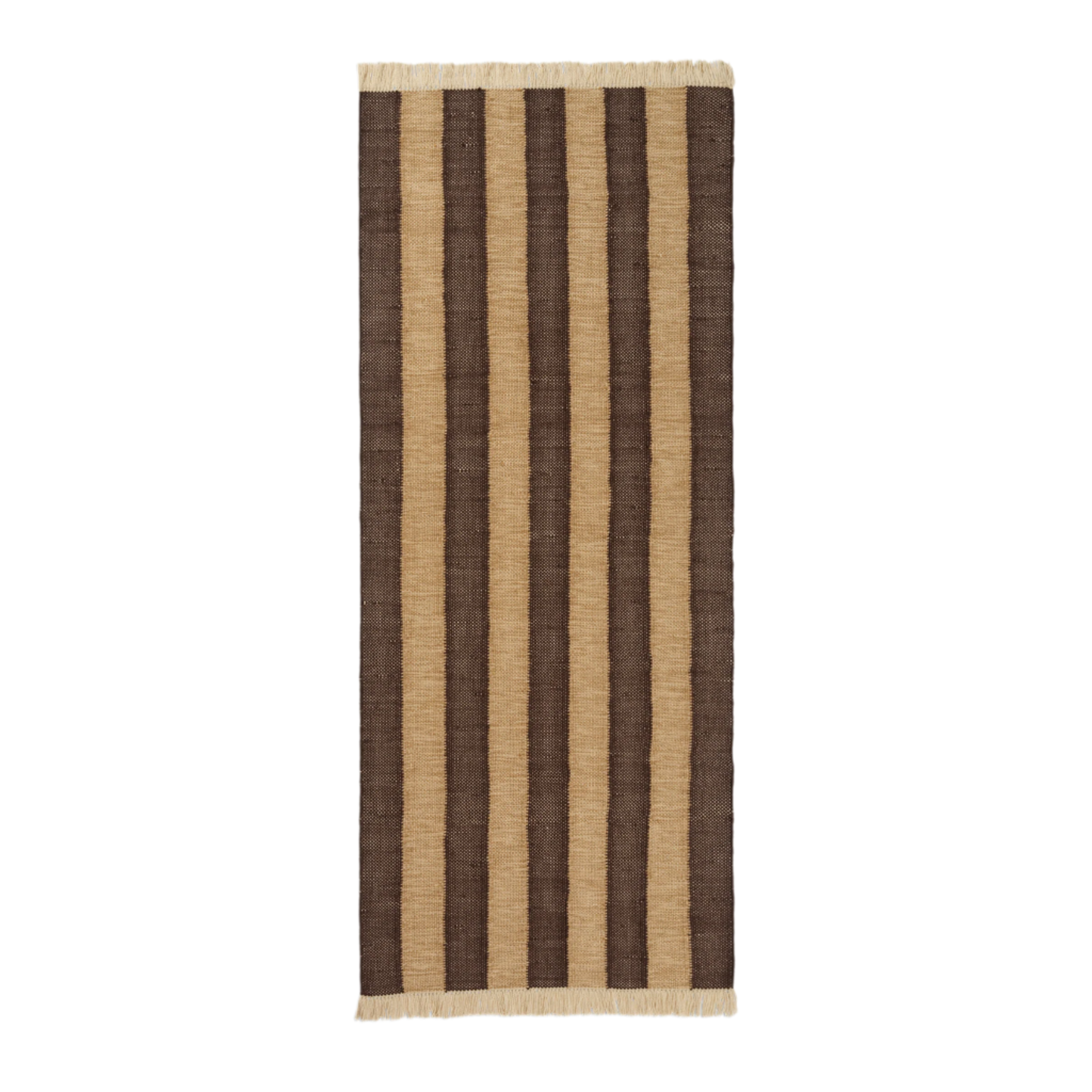 IVES Teppich Schokolade mit Beige