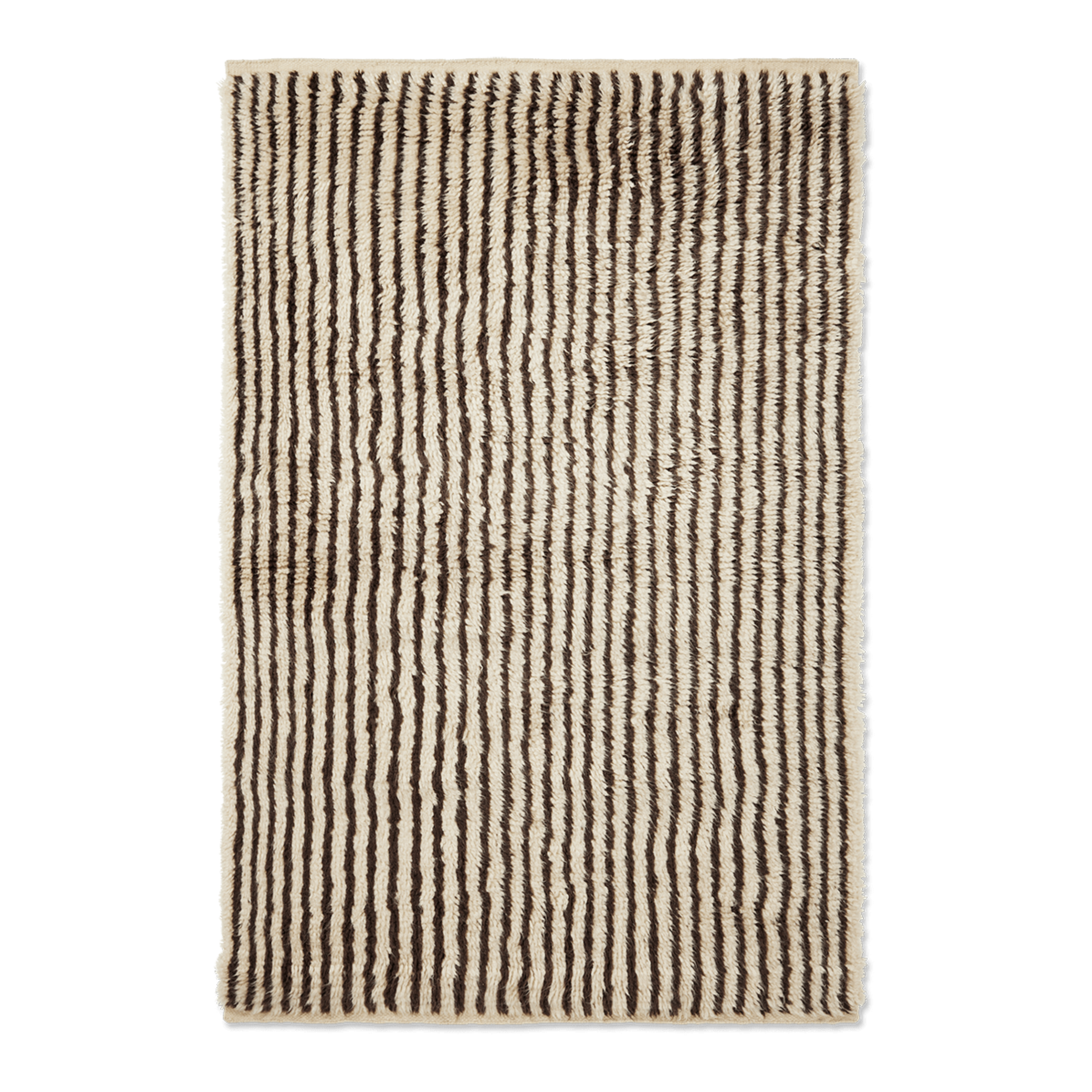KAMI KNOTTED Teppich braun mit beige