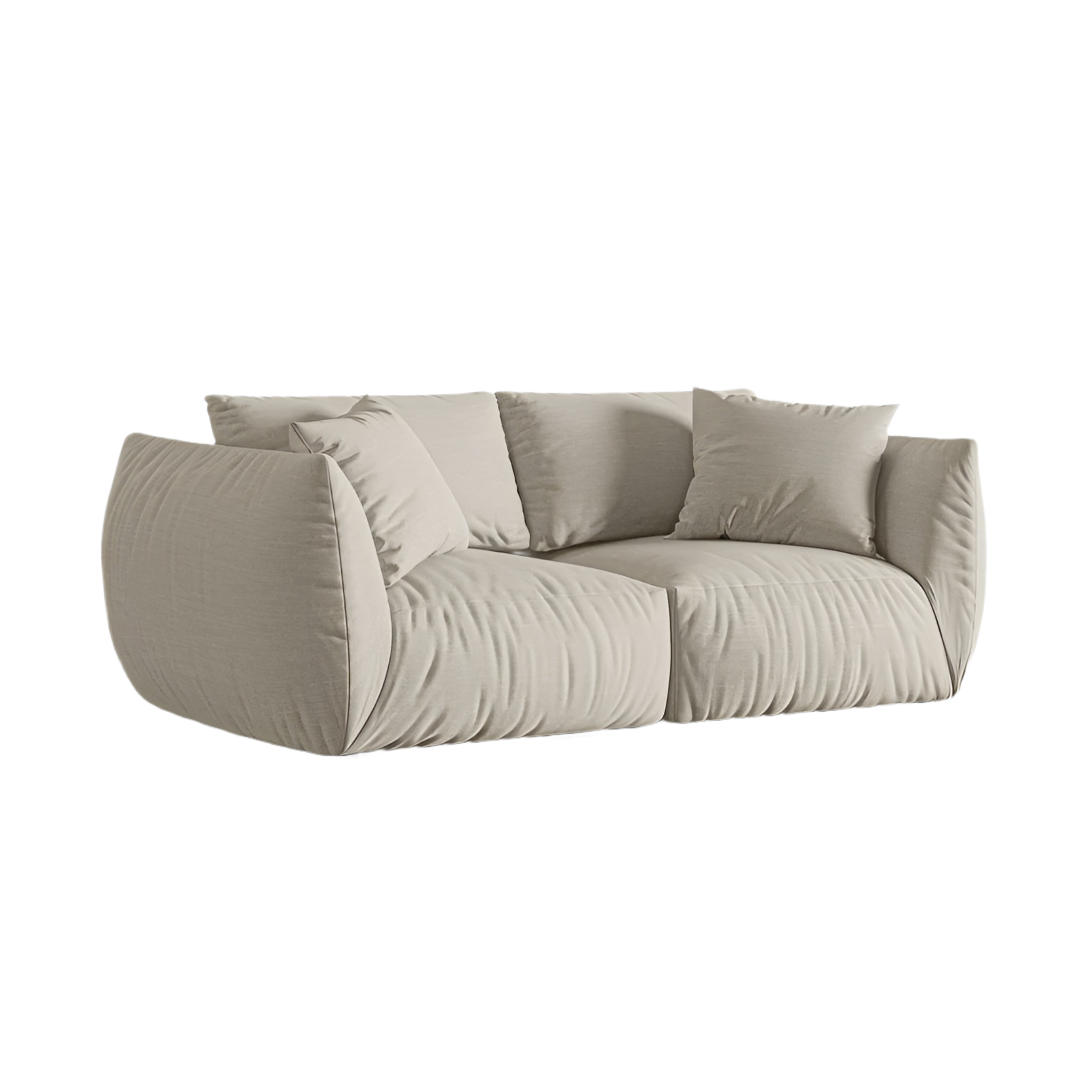 Sofa 3-Sitzer CHRIS creme Chenille