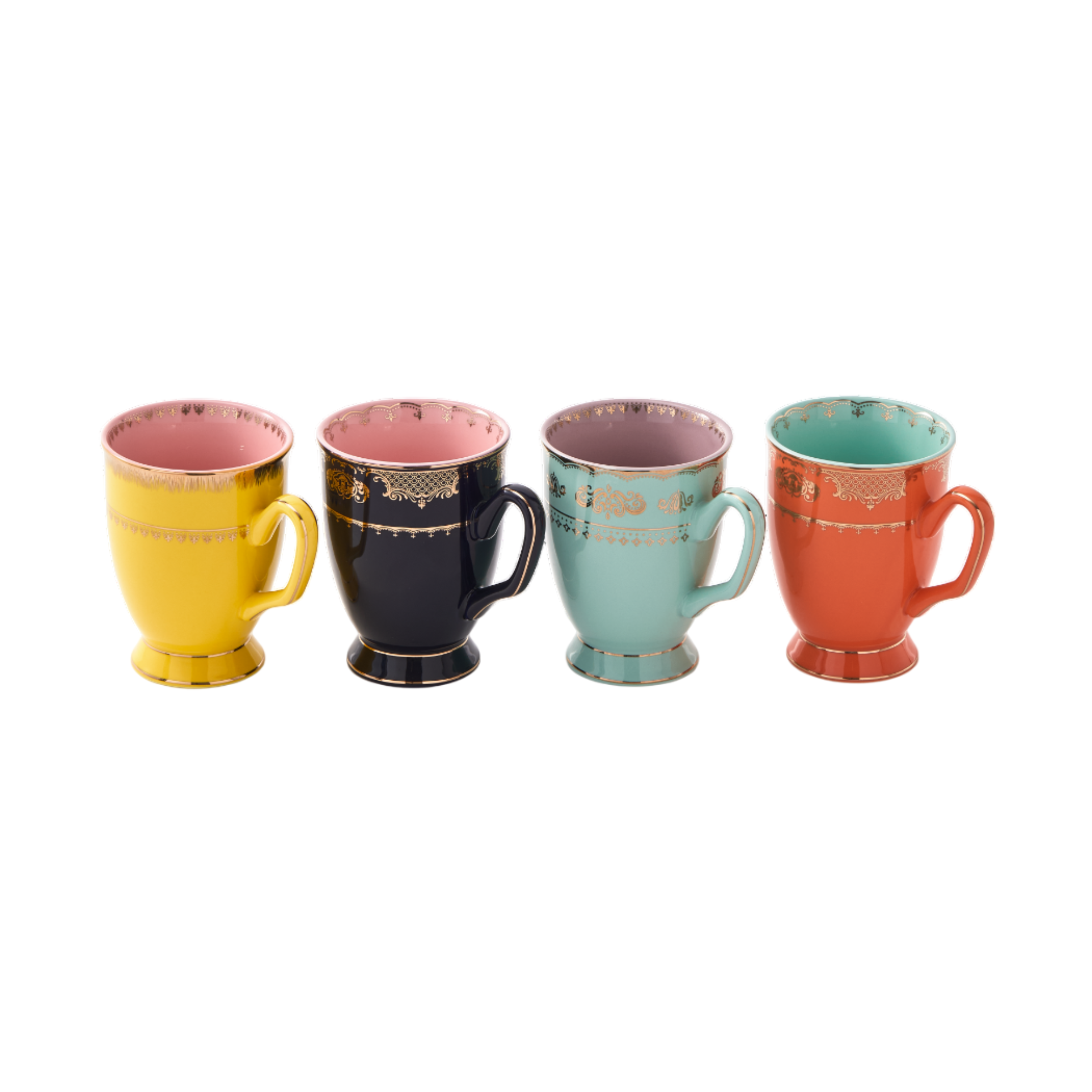 GRANDPA farbiges Porzellanbecher-Set