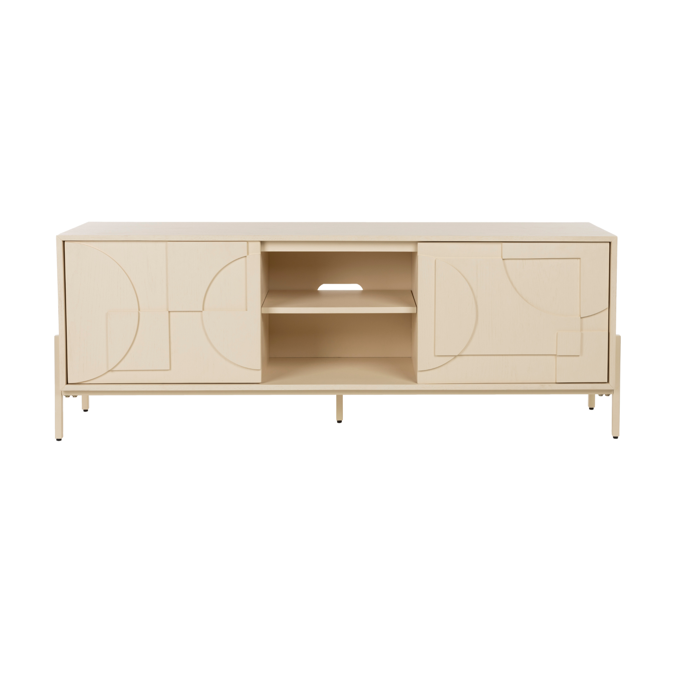 RTV-Sideboard FACES hellbeige Holz