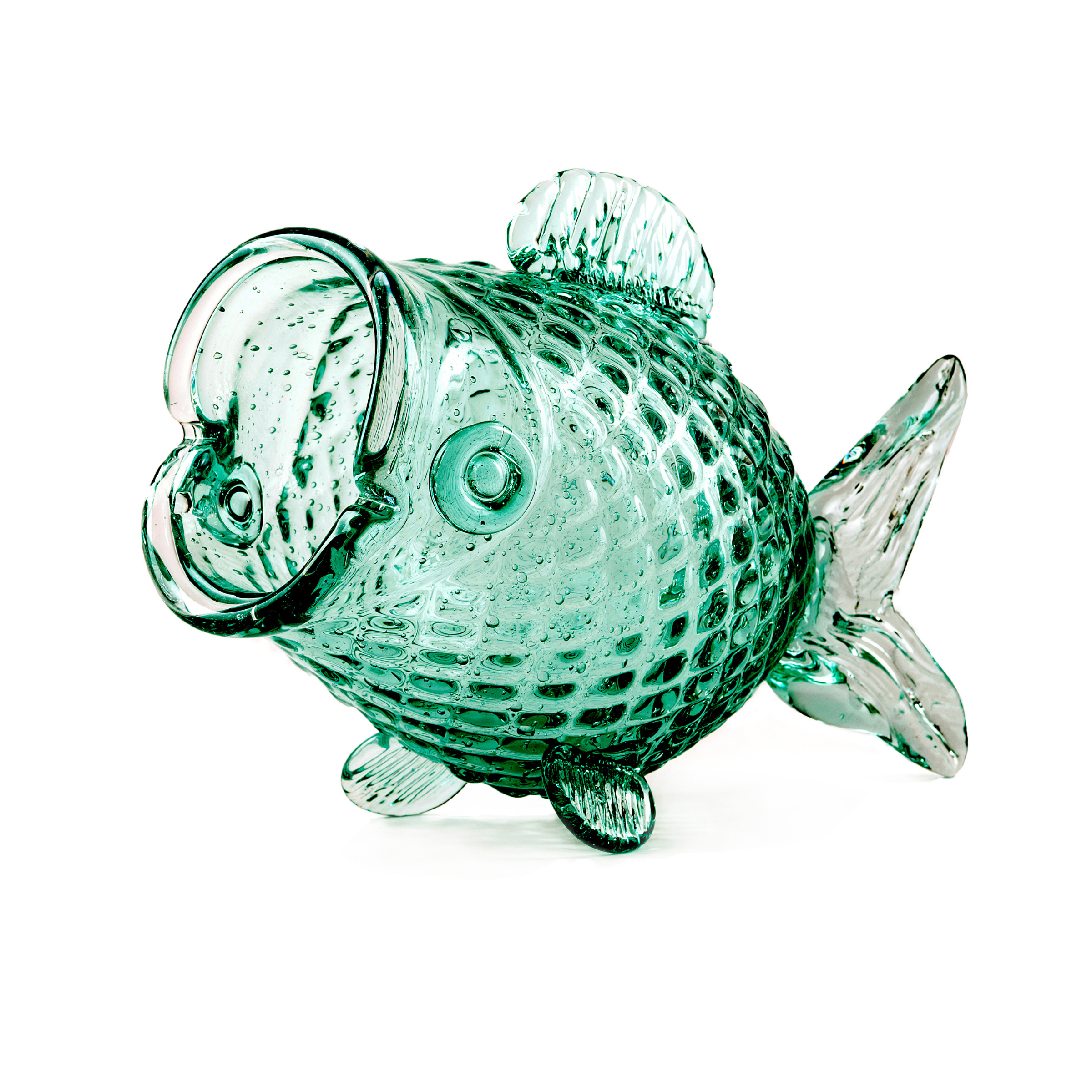 FAT FISH Behälter grünes Glas