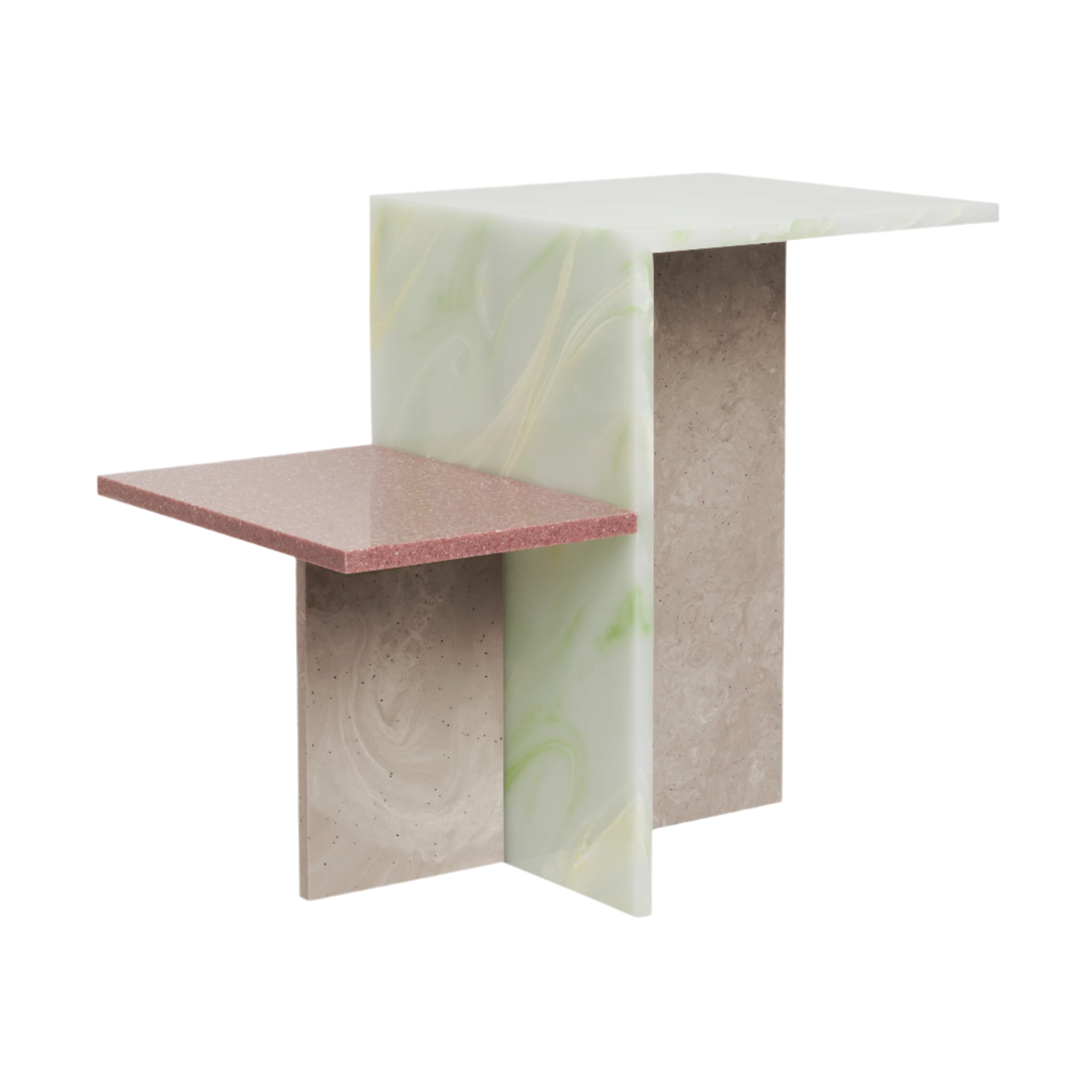 DISTINCT side table acrylic stone