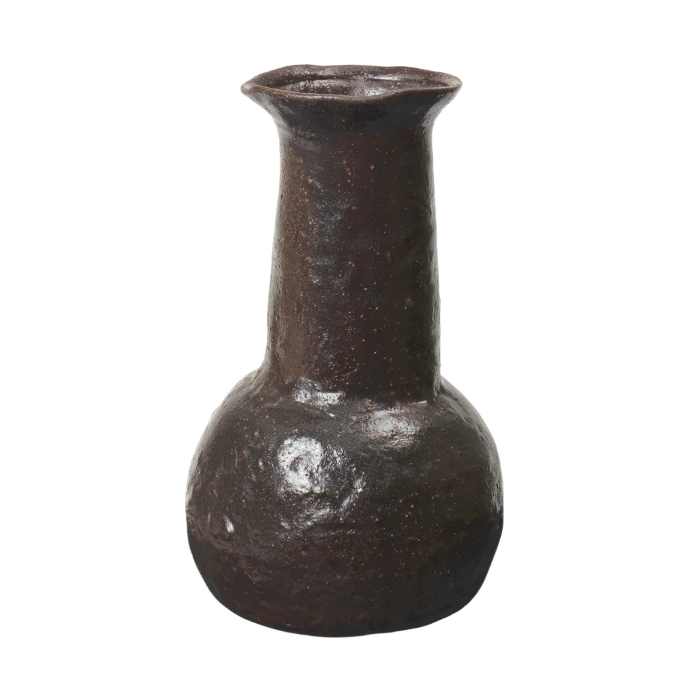 DORO BOTTLE vase in dark brown