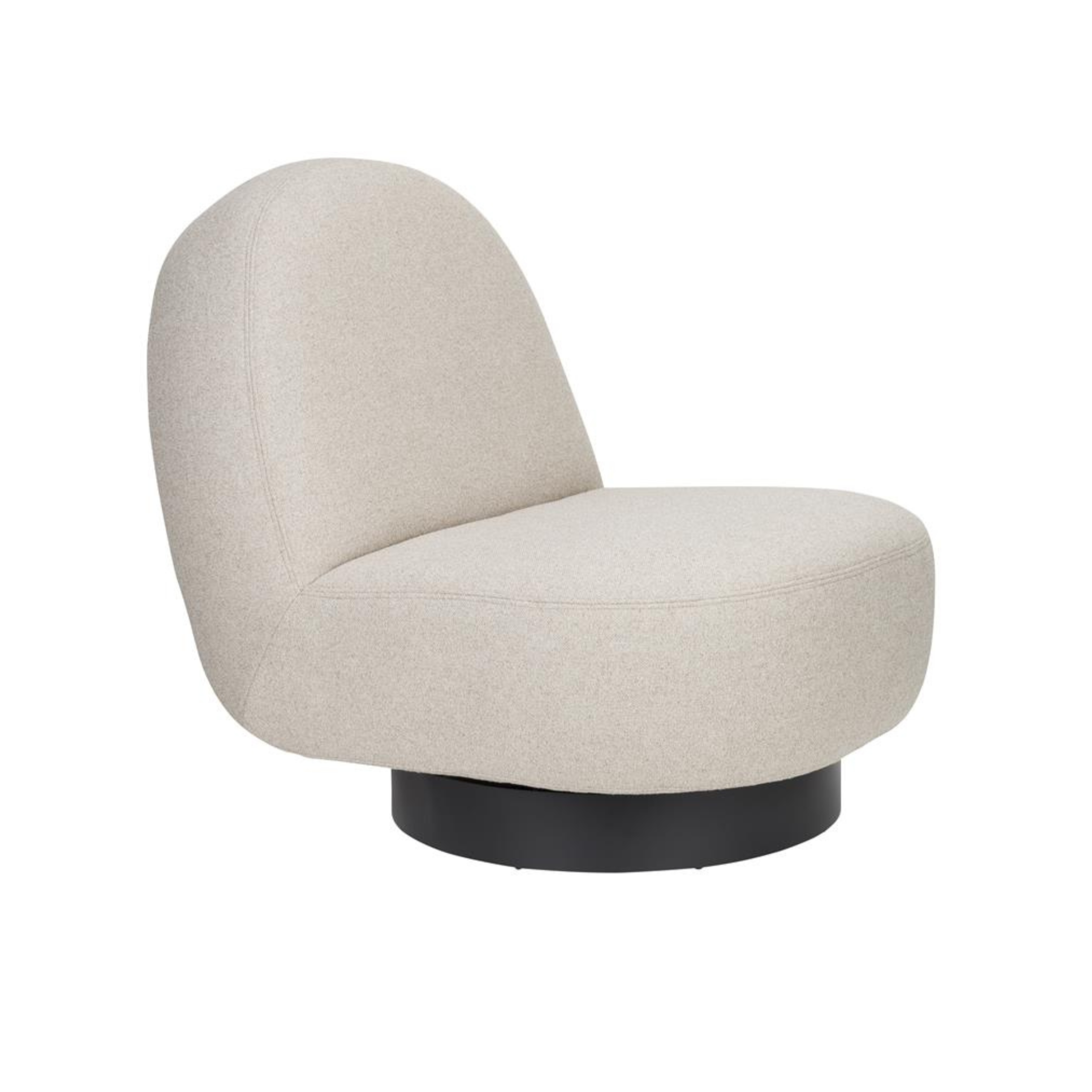 Sessel EDEN cappuccino mit schwarzem Gestell