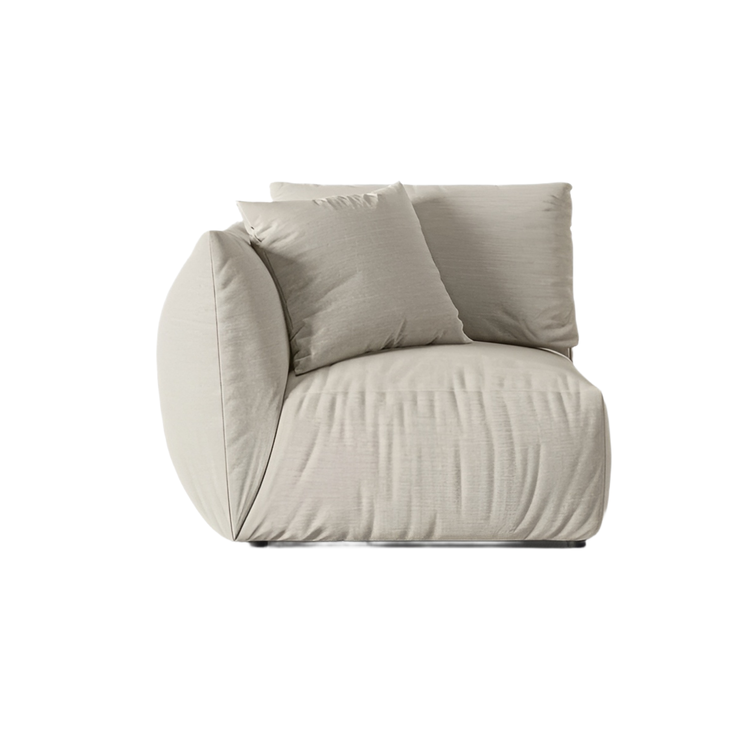 CHRIS Modular Sofa - Left Element Cream Chenille