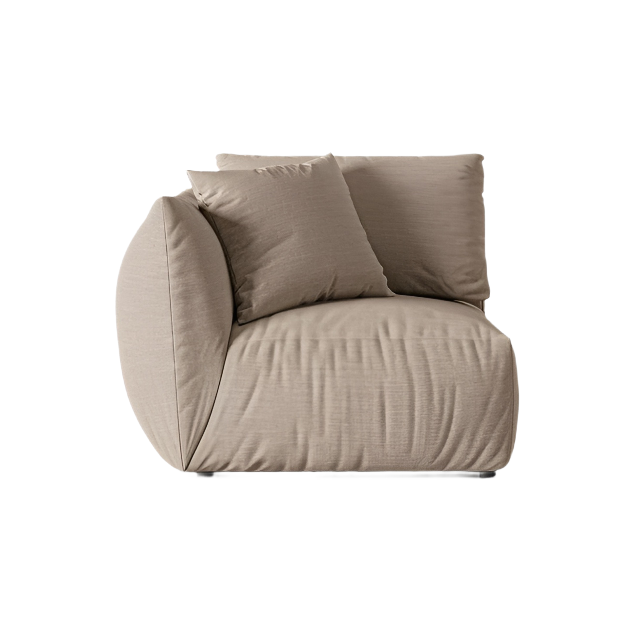 CHRIS Modular Sofa - Left Element in Sand Chenille