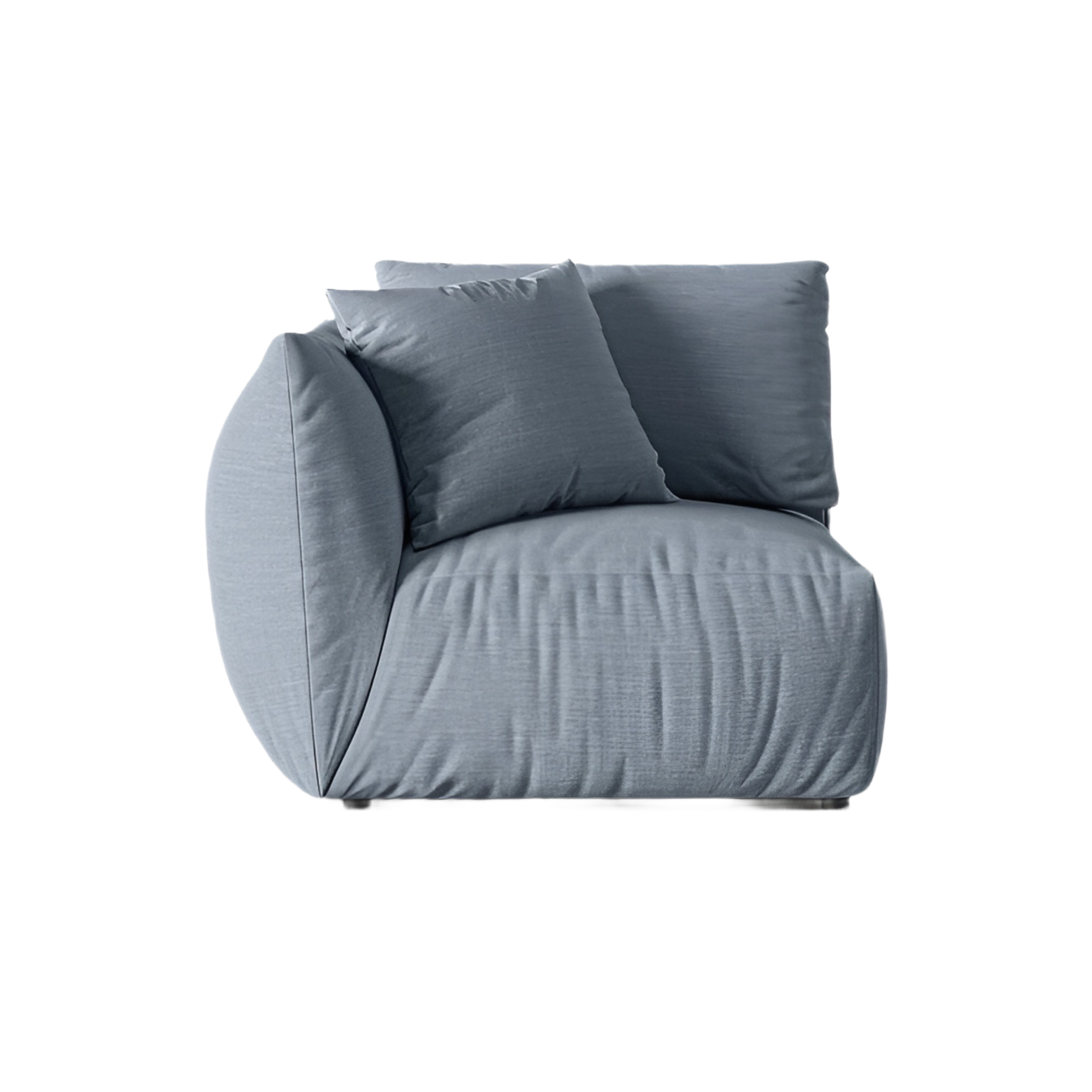 CHRIS Modular Sofa - Left Element Light Blue Chenille