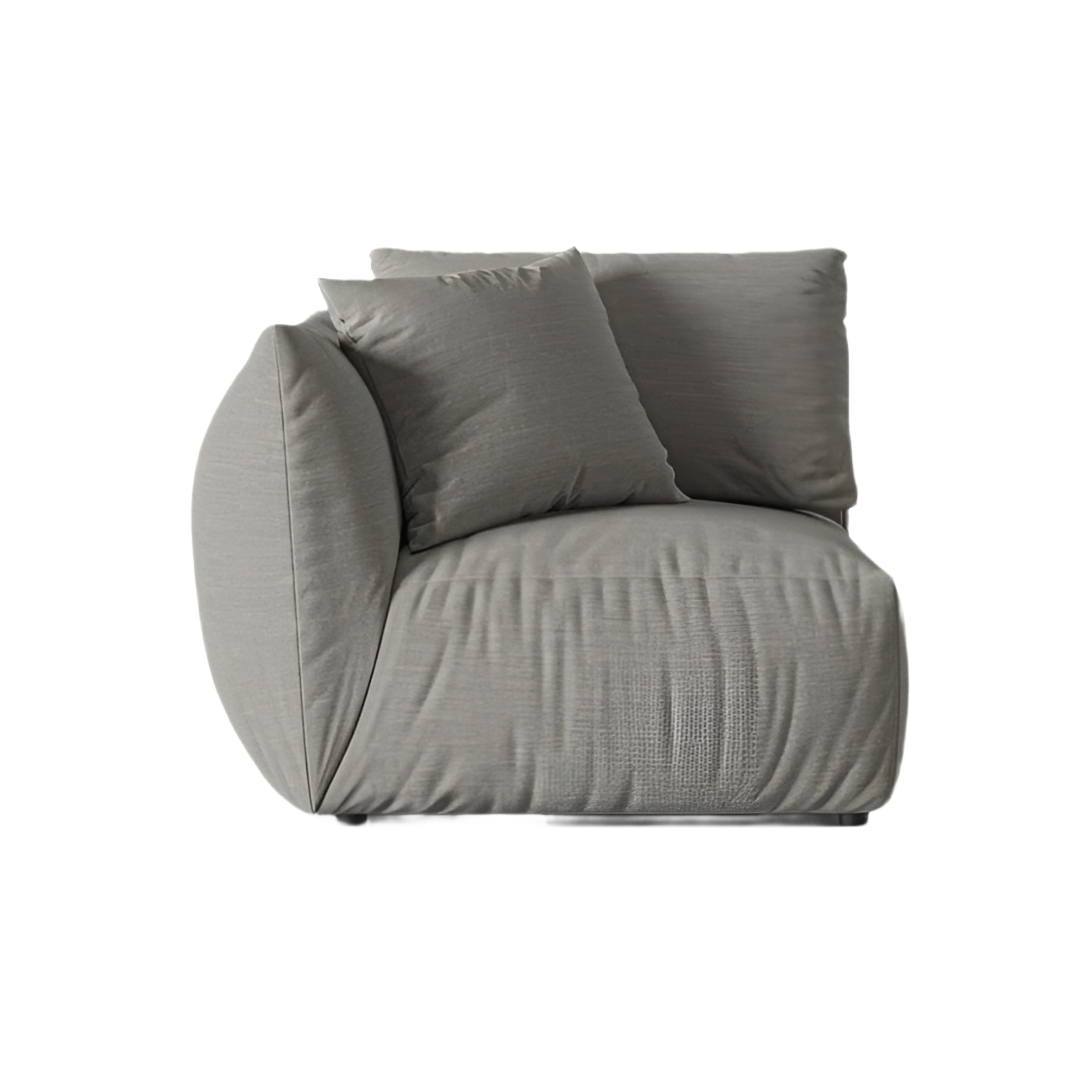 CHRIS modular sofa - left element gray chenille
