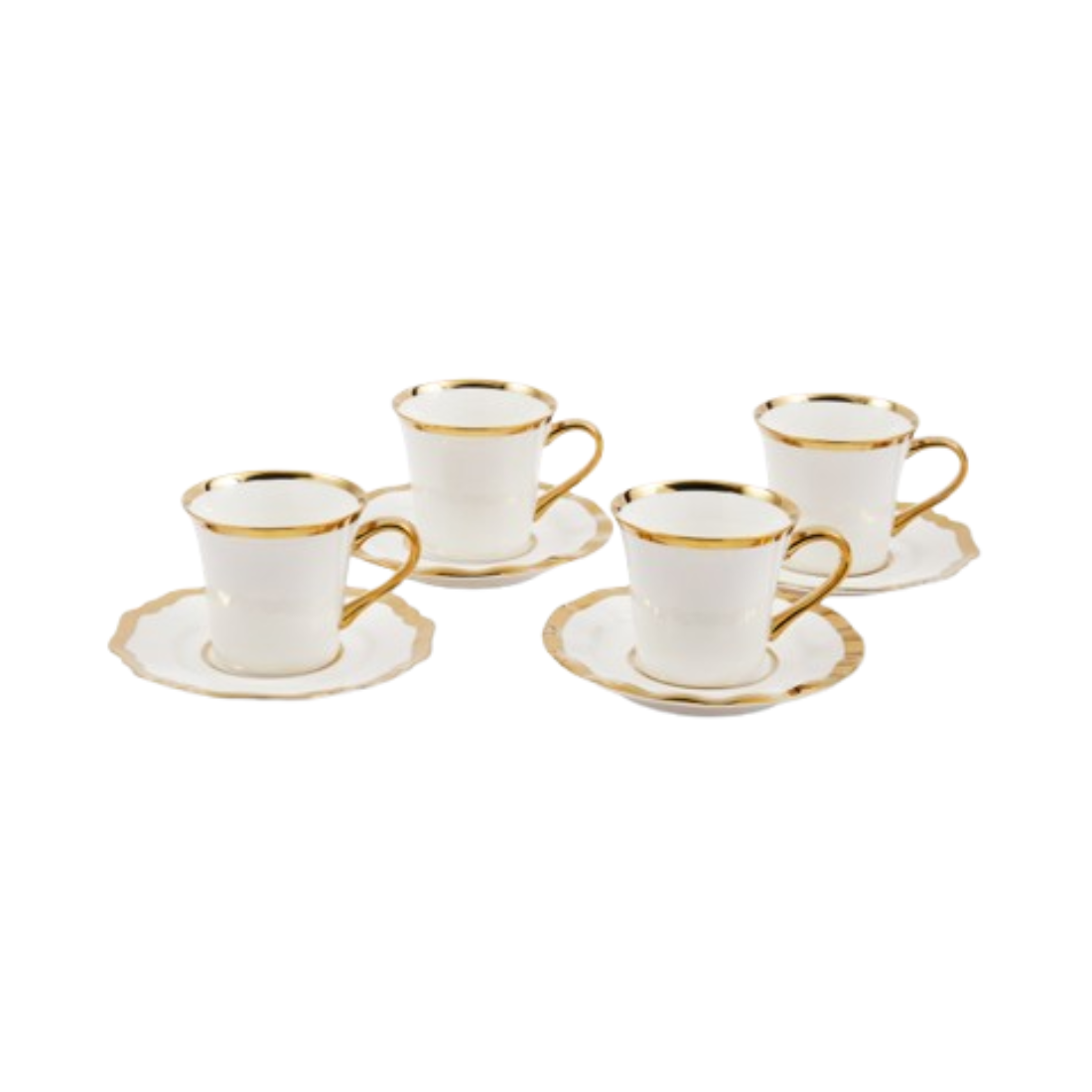 Kaffeetassen-Set GOLDEN FINDS Porzellan