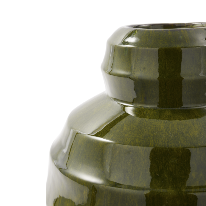 SUMO PLANT POT Vase dunkelgrün