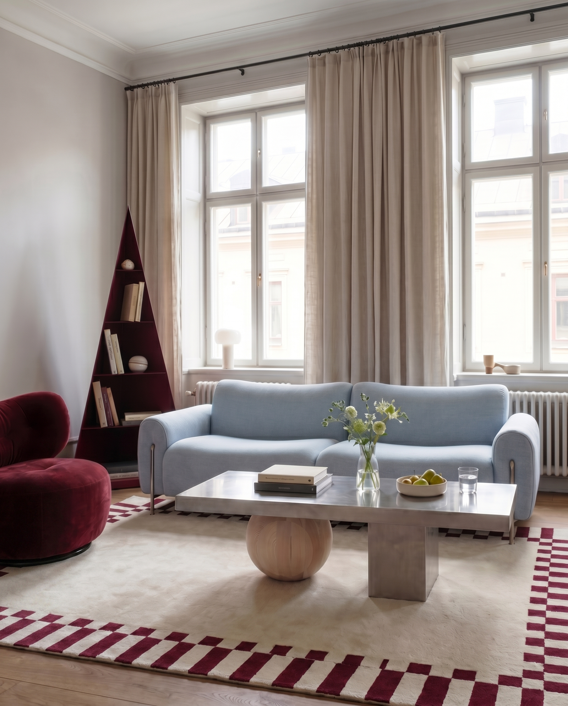 MOORT Coffee Table in Steel and Wood