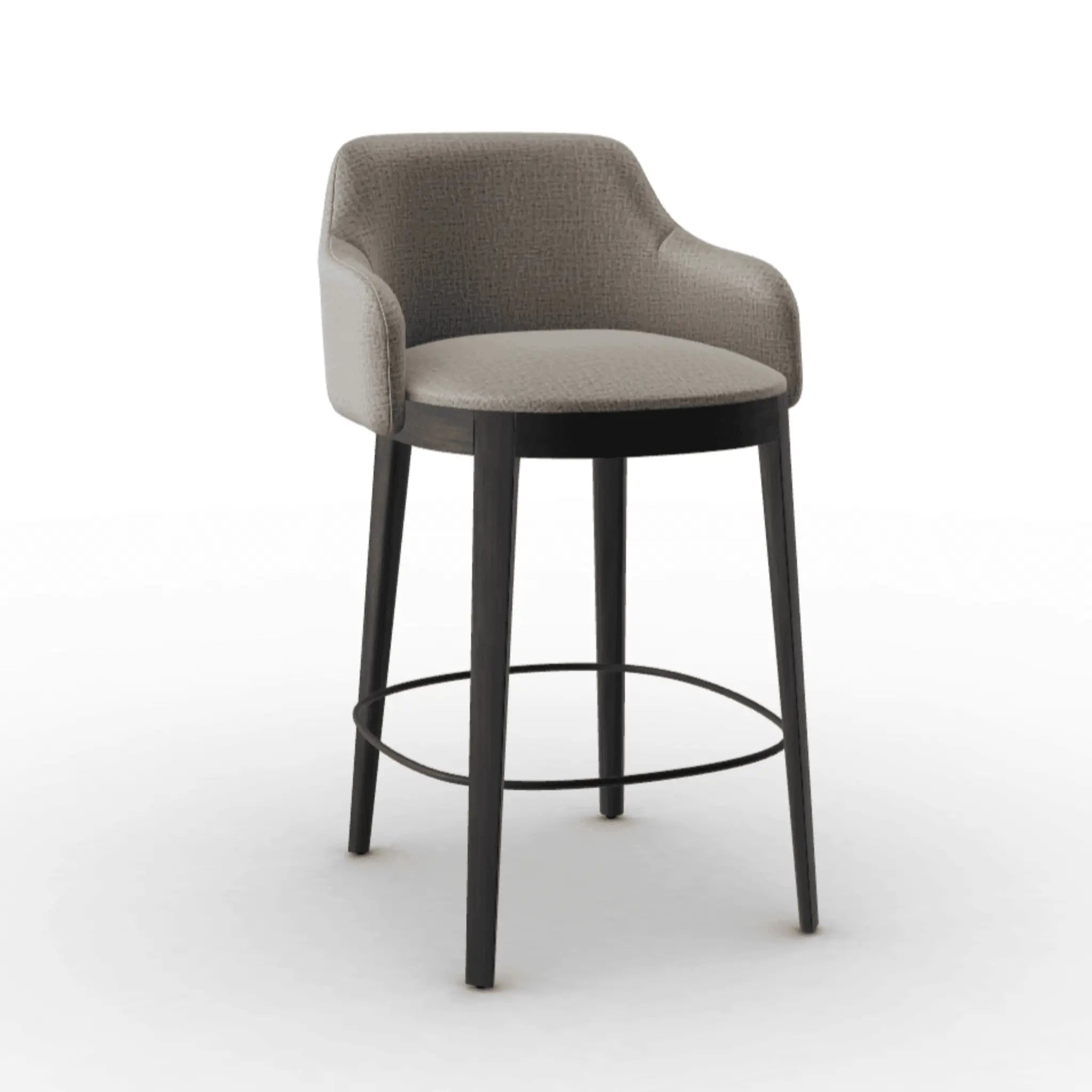 Hoker ADÈL melanż piaskowy Calligaris matowa czerń Eye on Design