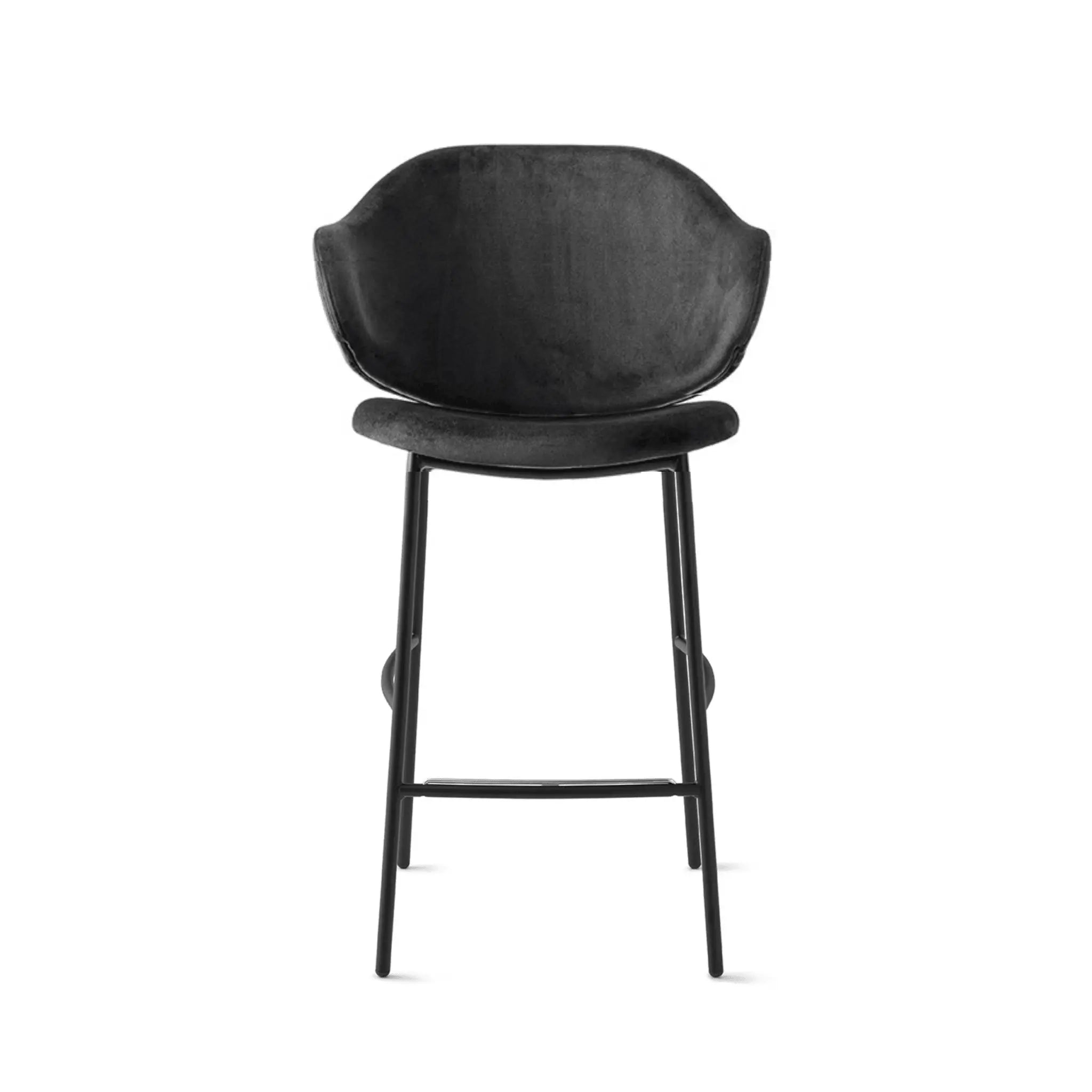 Hoker aksamitny HOLLY czarny Calligaris matowa czerń Eye on Design