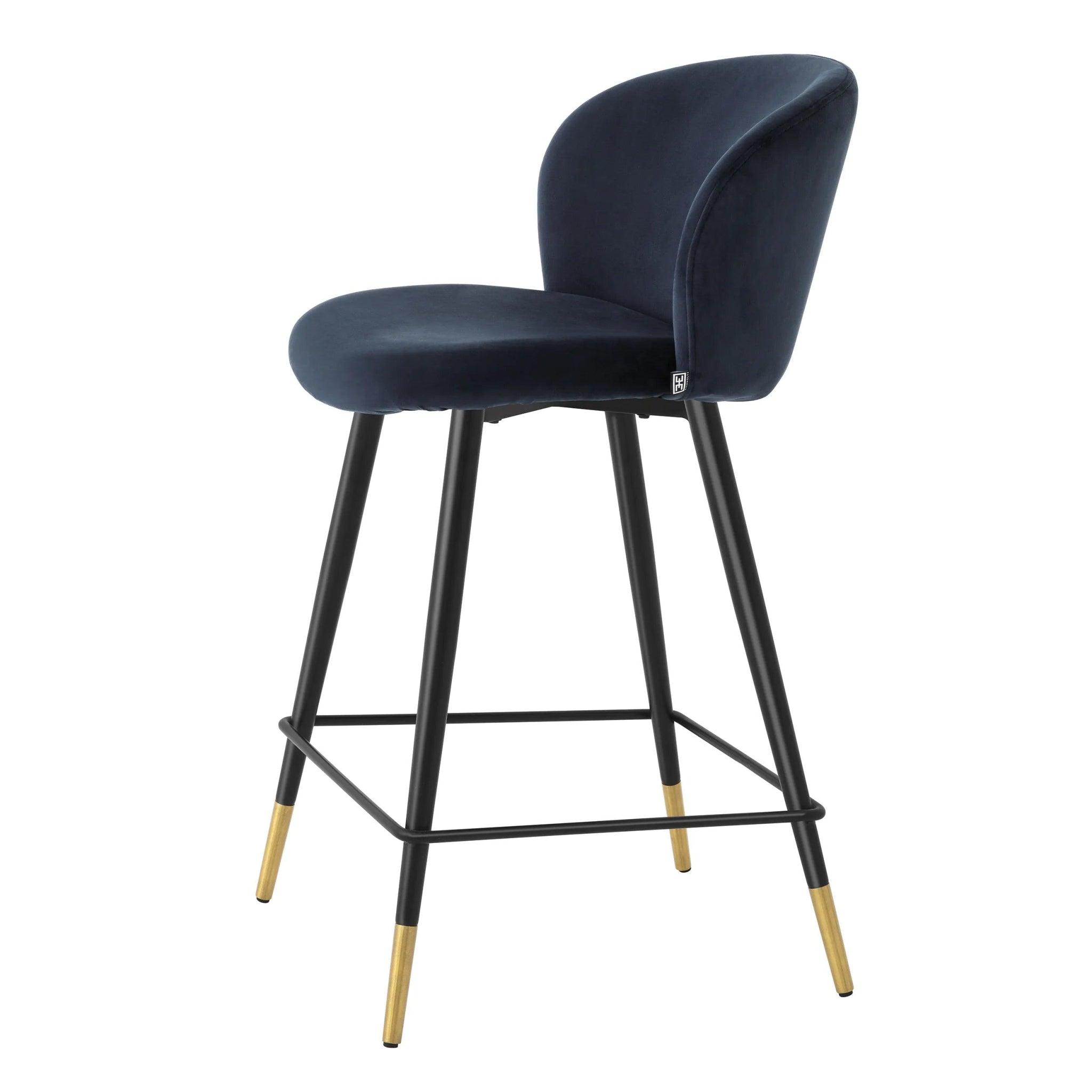 Hoker aksamitny VOLANTE granatowy Eichholtz Eye on Design