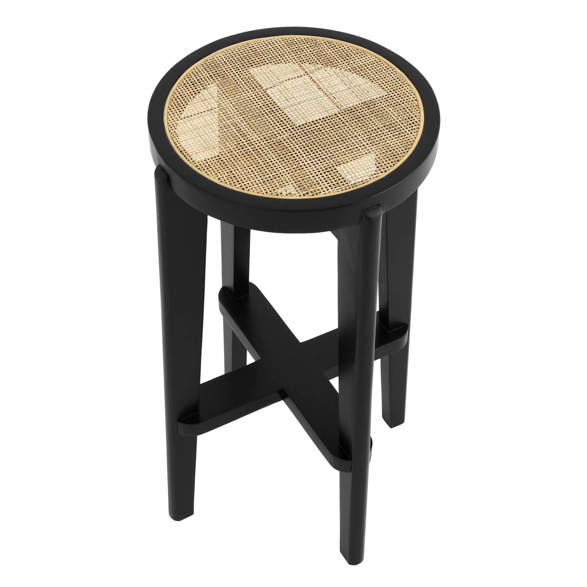Hoker DAREAU czarny z rattanem Eichholtz Eye on Design