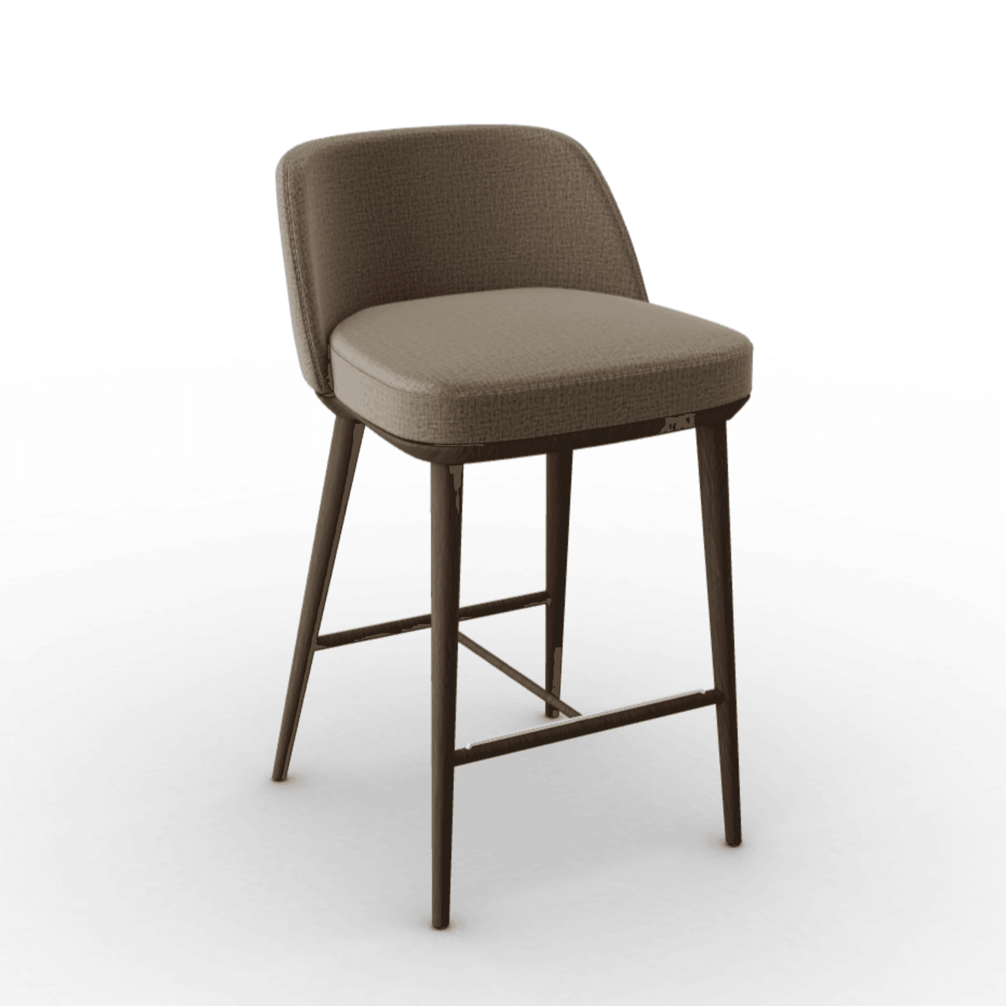Hoker FOYER melanż beżowy Calligaris drewniana ciemnobrązowa Eye on Design