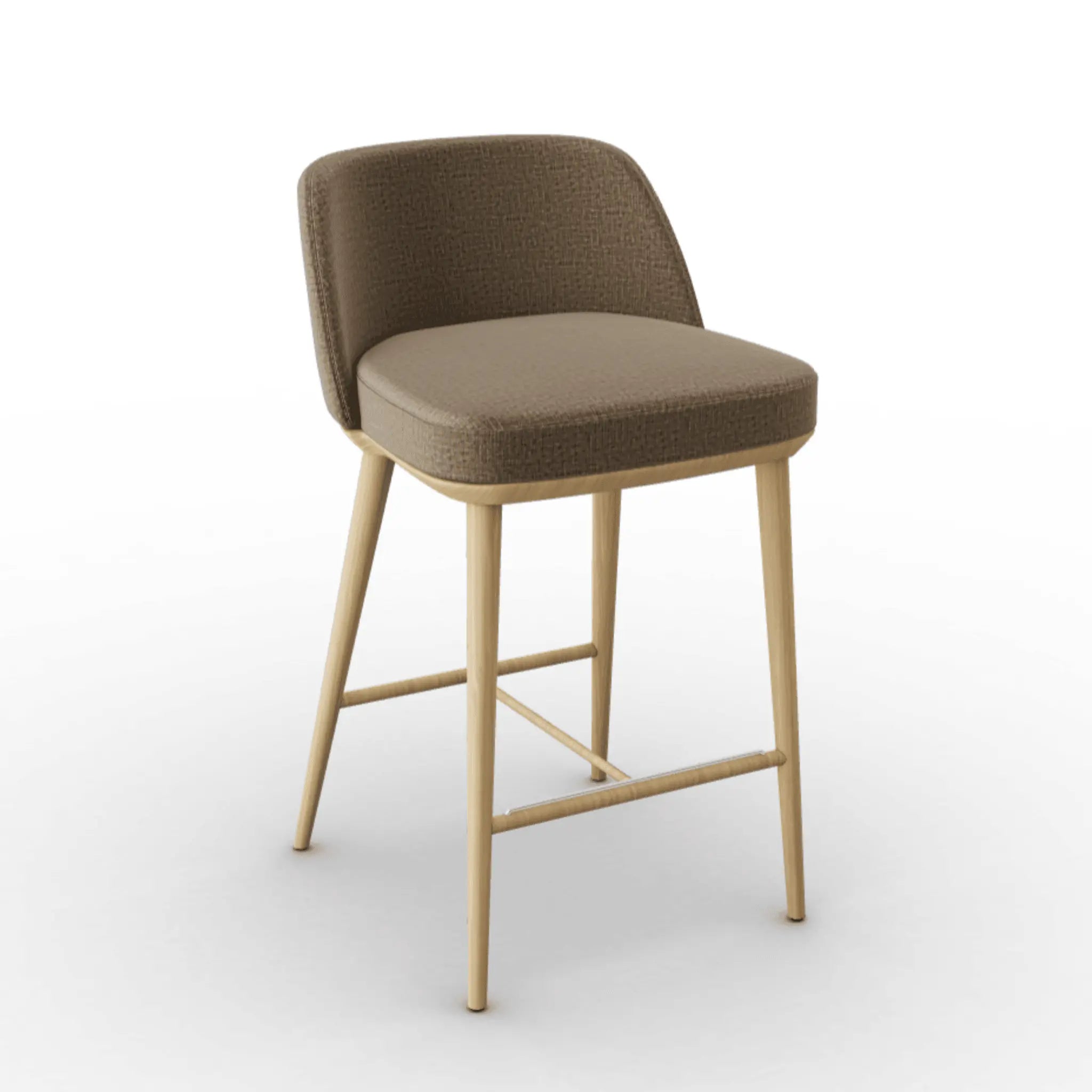 Hoker FOYER melanż brązowy Calligaris drewniana naturalny dąb Eye on Design