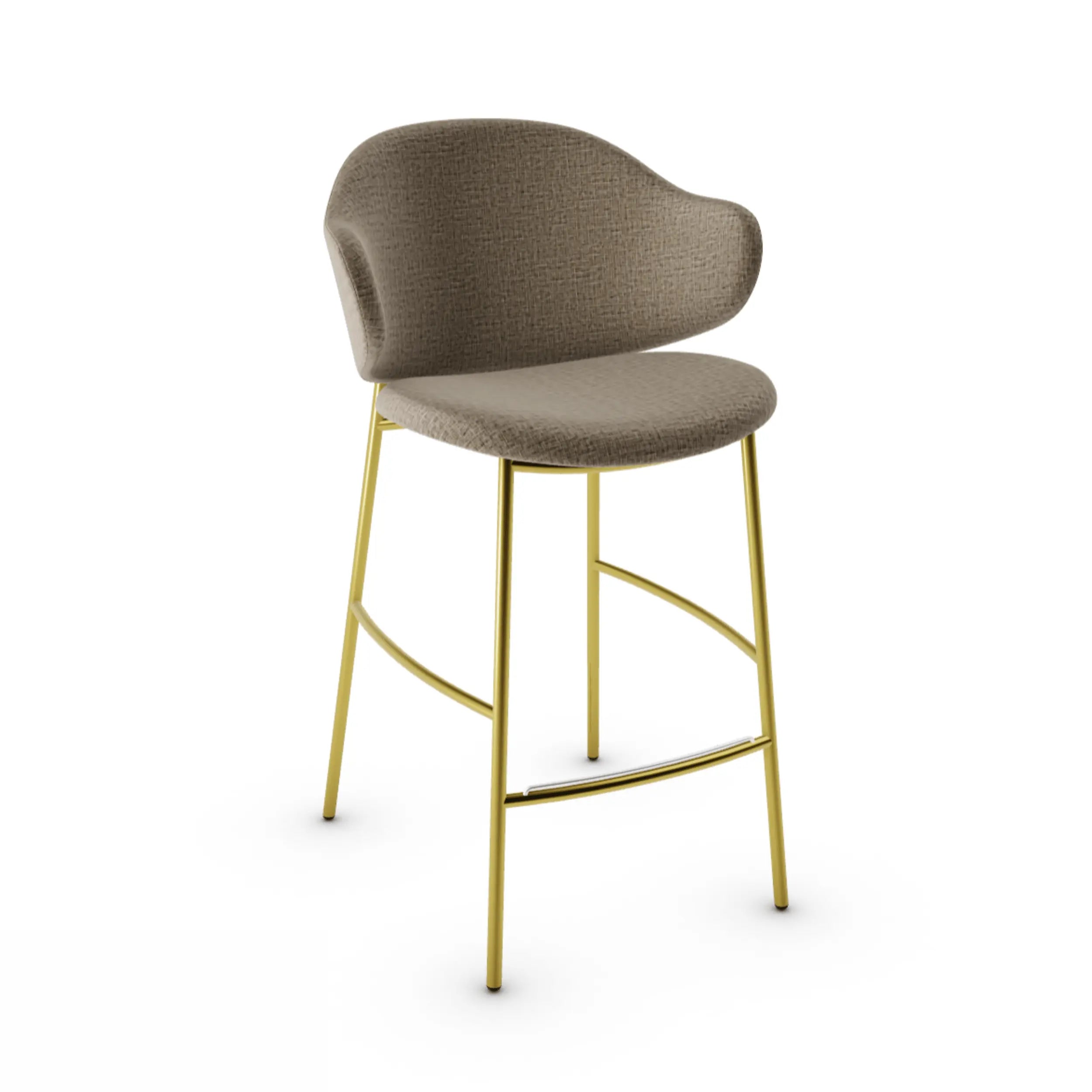 Hoker HOLLY melanż beżowy Calligaris polerowany mosiądz Eye on Design