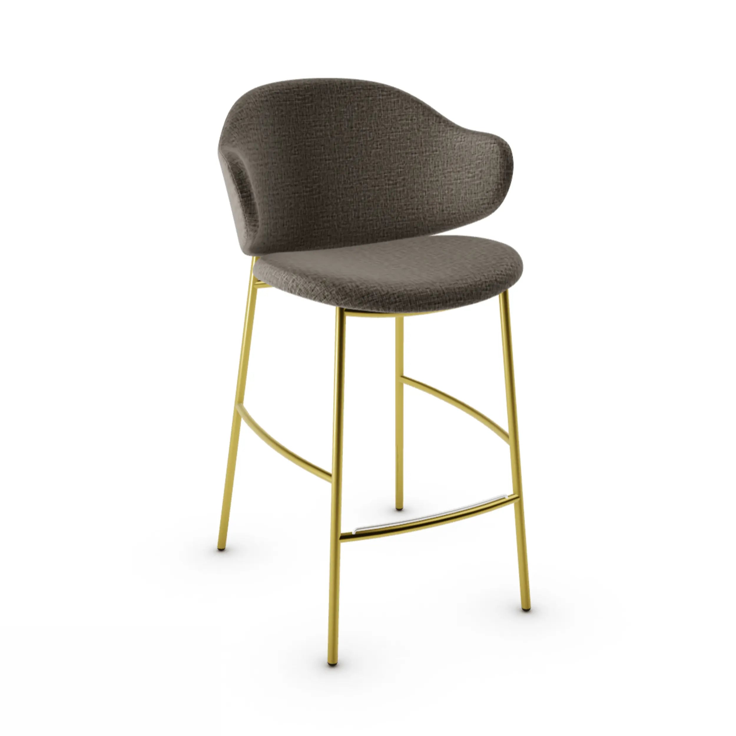 Hoker HOLLY melanż szary Calligaris polerowany mosiądz Eye on Design