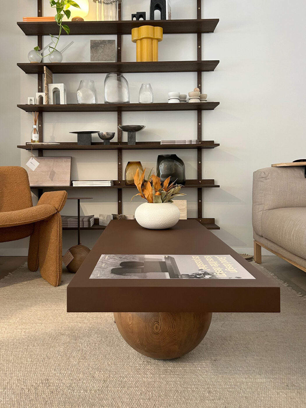 MOORT Coffee Table in Steel and Wood