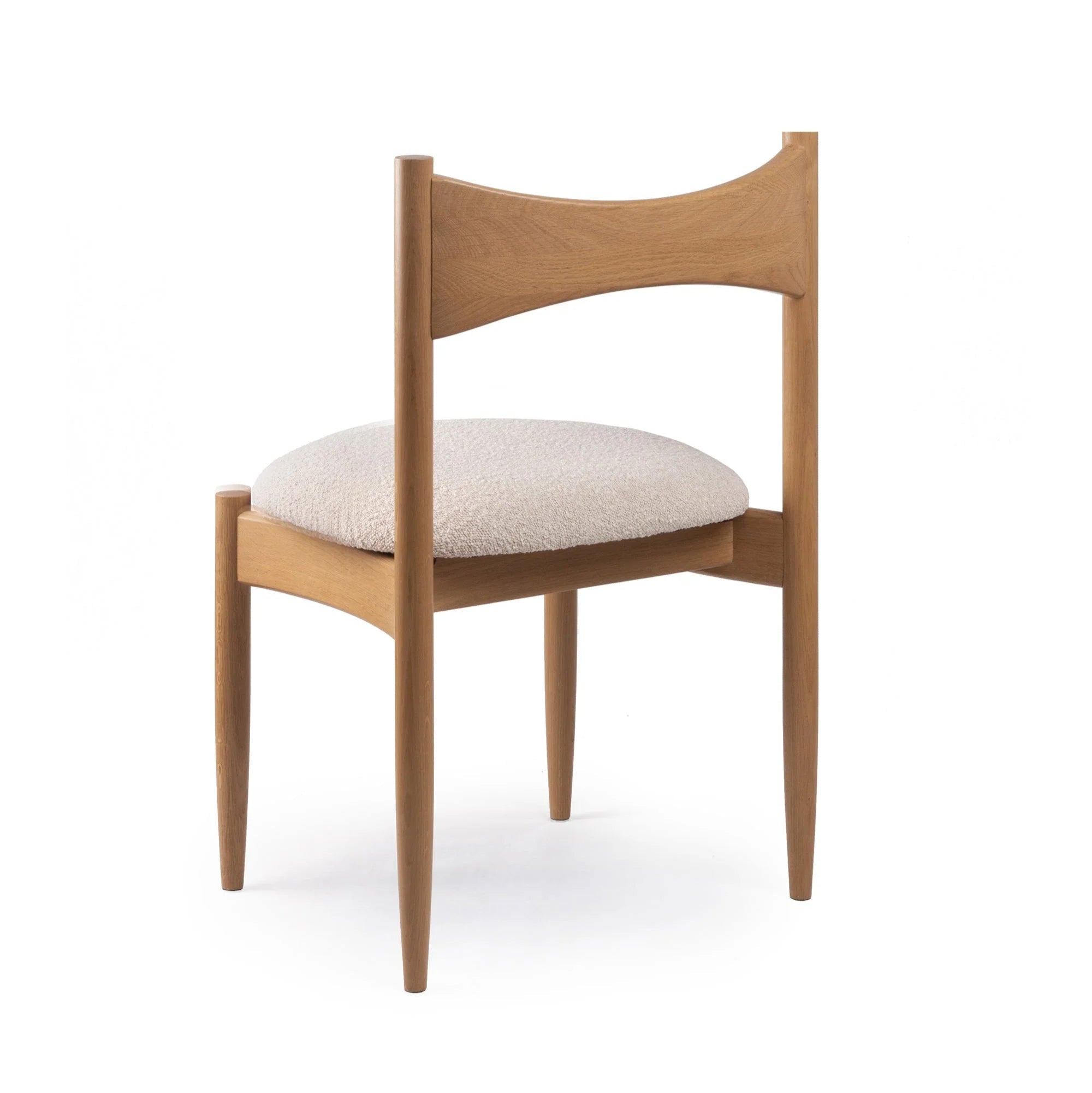 Stuhl KEMI beige mit Eichenholz