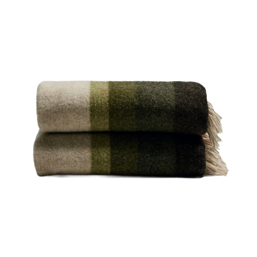 Wolle Koc VORENI beige mit grünem