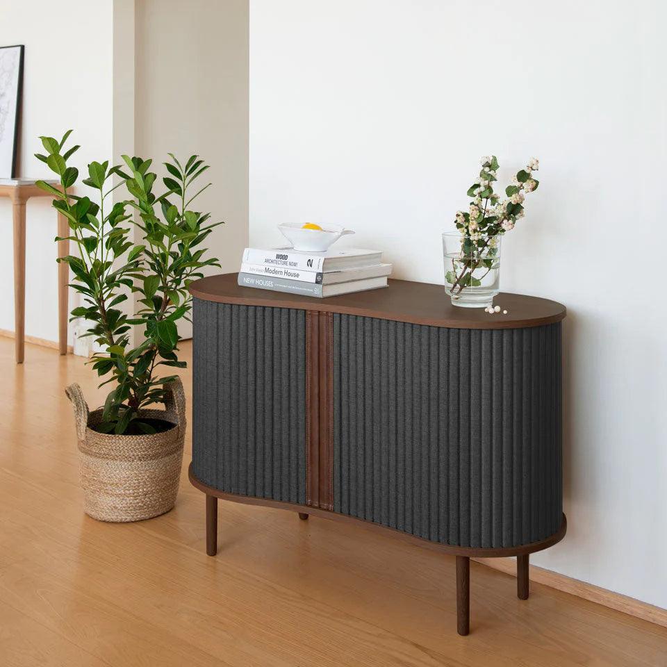Komoda AUDACIOUS antracytowy z ciemnym dębem UMAGE Eye on Design