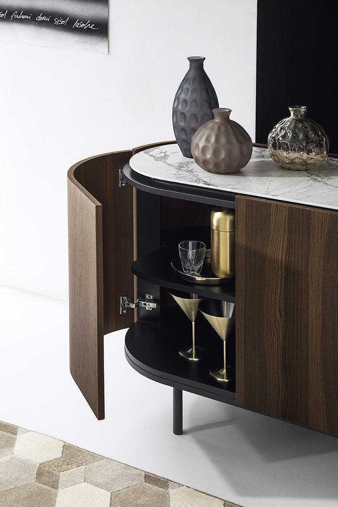 Komoda LAKE ciemnobrązowy Calligaris Eye on Design