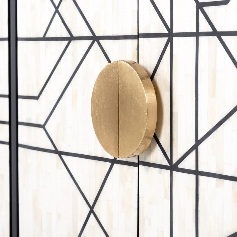 Komoda NOVAS drewno mango ze złotym Richmond Interiors Eye on Design