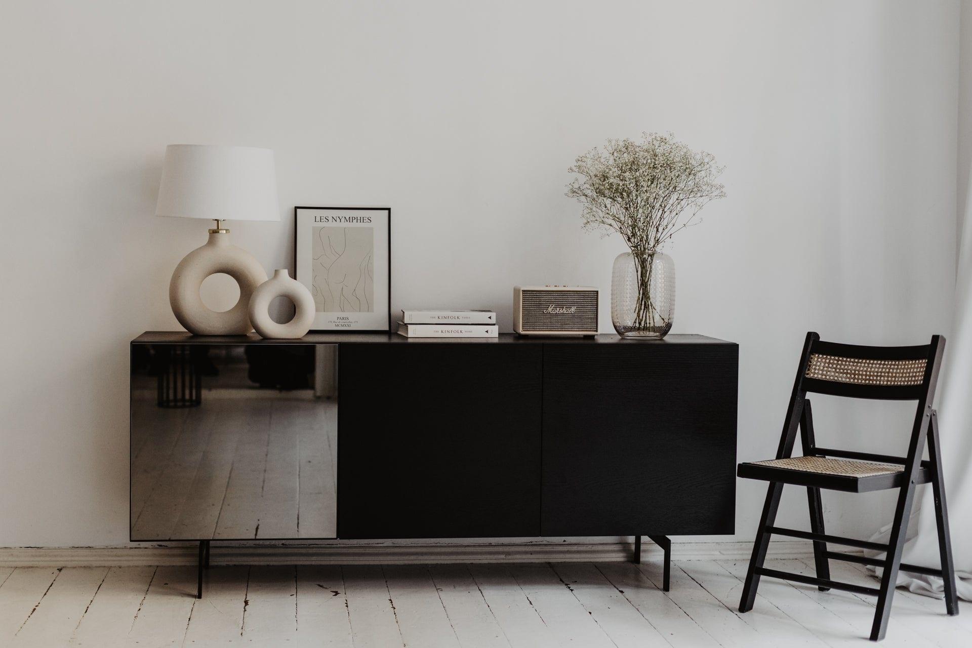 Komoda SPEGA czarny dąb Nordifra Eye on Design