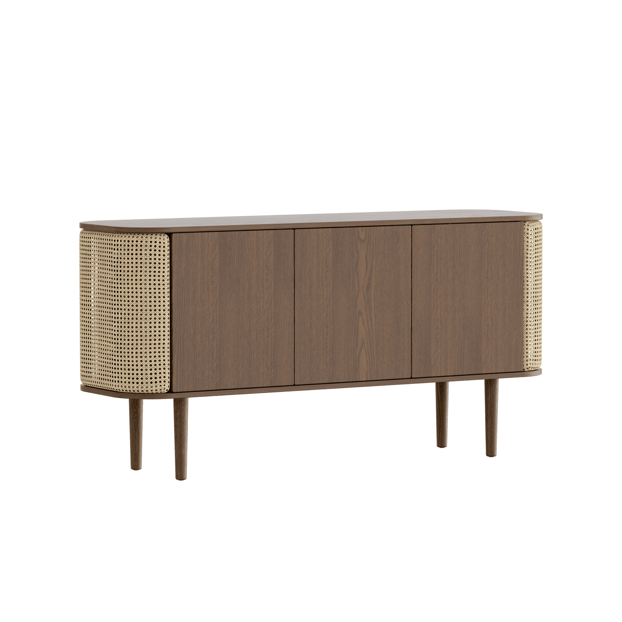 Komoda TREASURES rattan z ciemnym dębem UMAGE Eye on Design