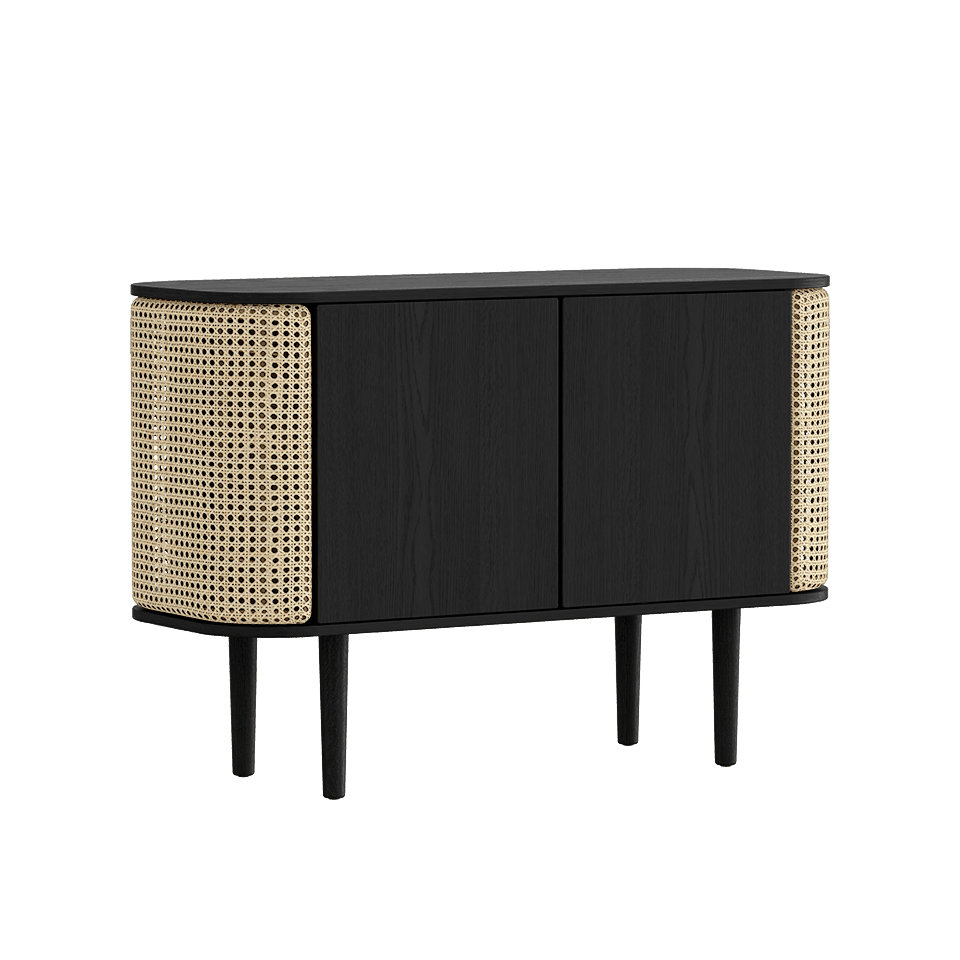 Komoda TREASURES rattan z czarnym dębem UMAGE Eye on Design