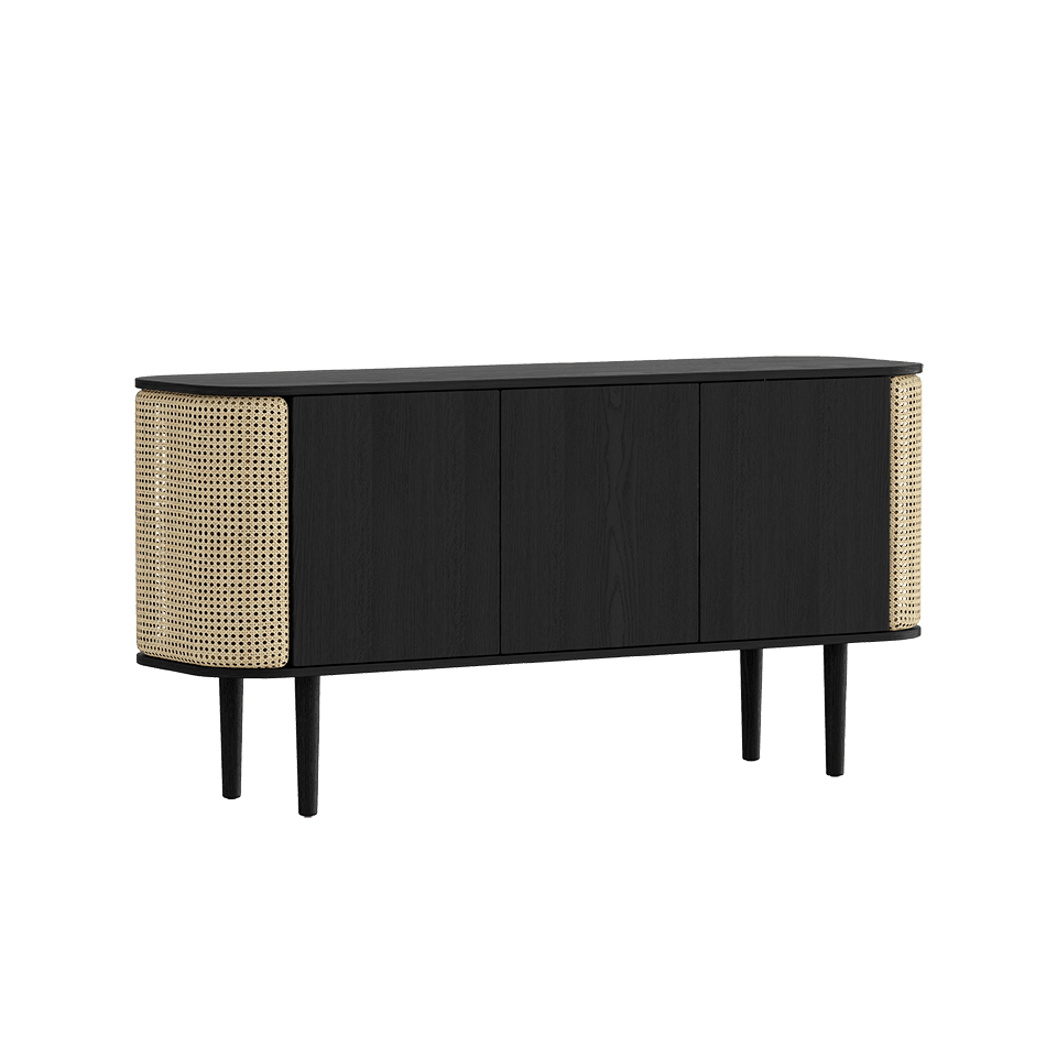 Komoda TREASURES rattan z czarnym dębem UMAGE Eye on Design