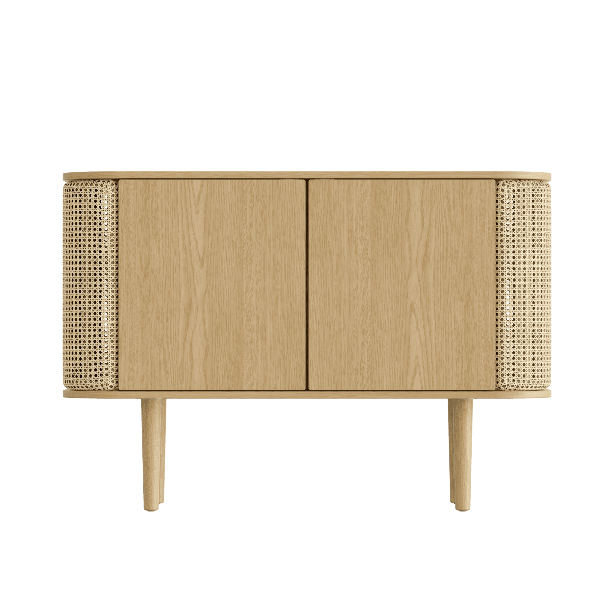 Komoda TREASURES rattan z dębem UMAGE 2-drzwiowa Eye on Design