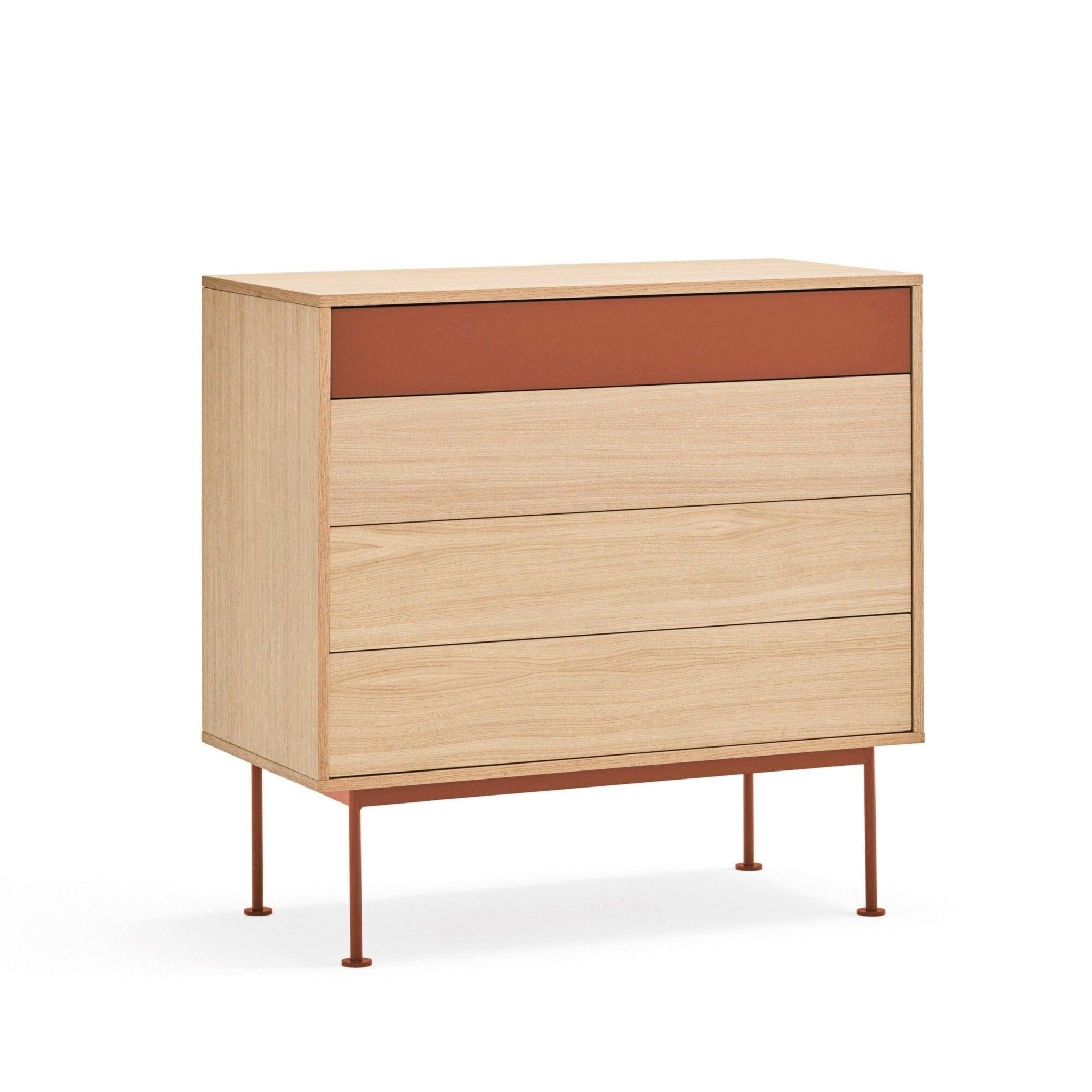 Komoda wysoka YOKO czerwony Teulat Eye on Design