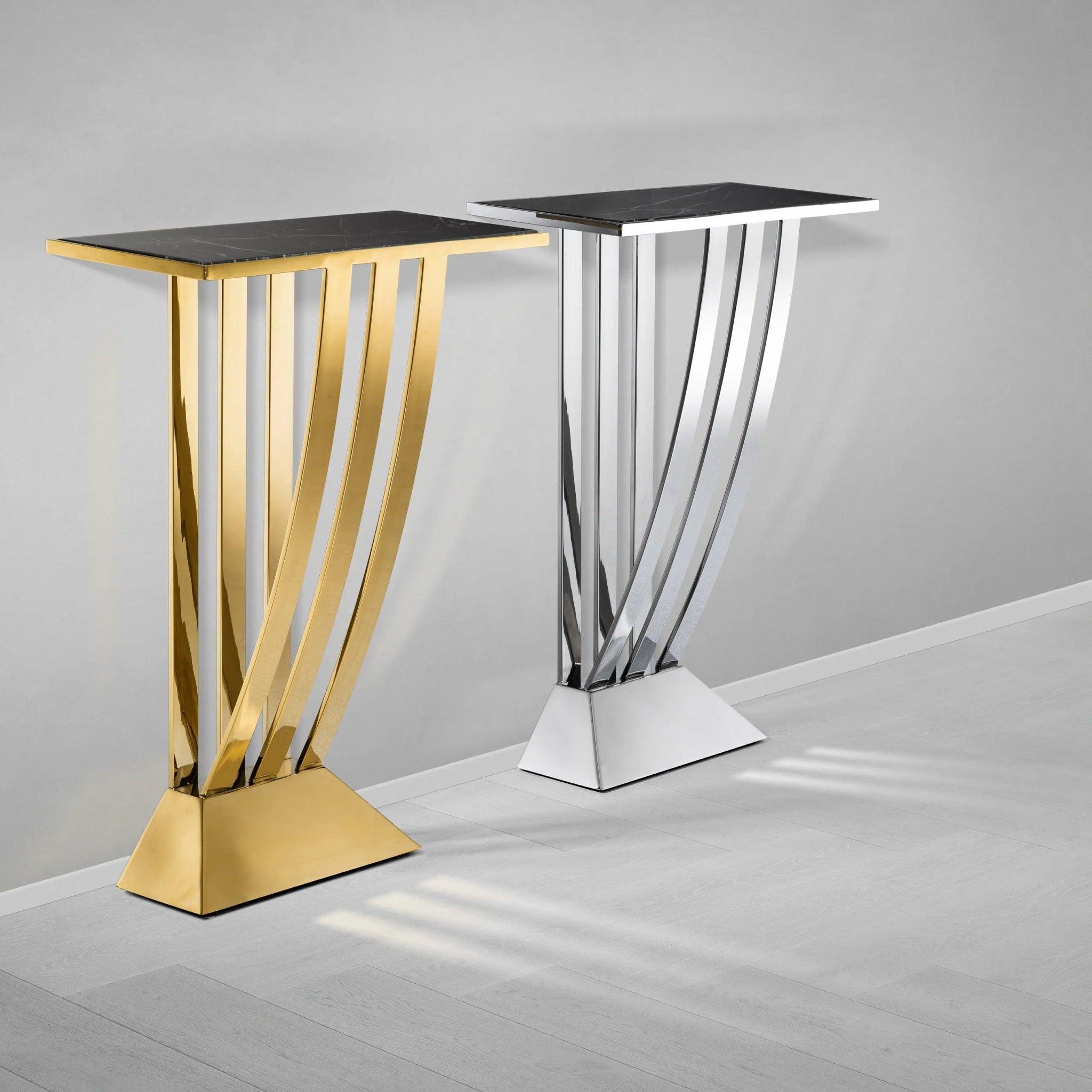 Konsola BEAU DECO złoty z czarnym marmurem Eichholtz Eye on Design