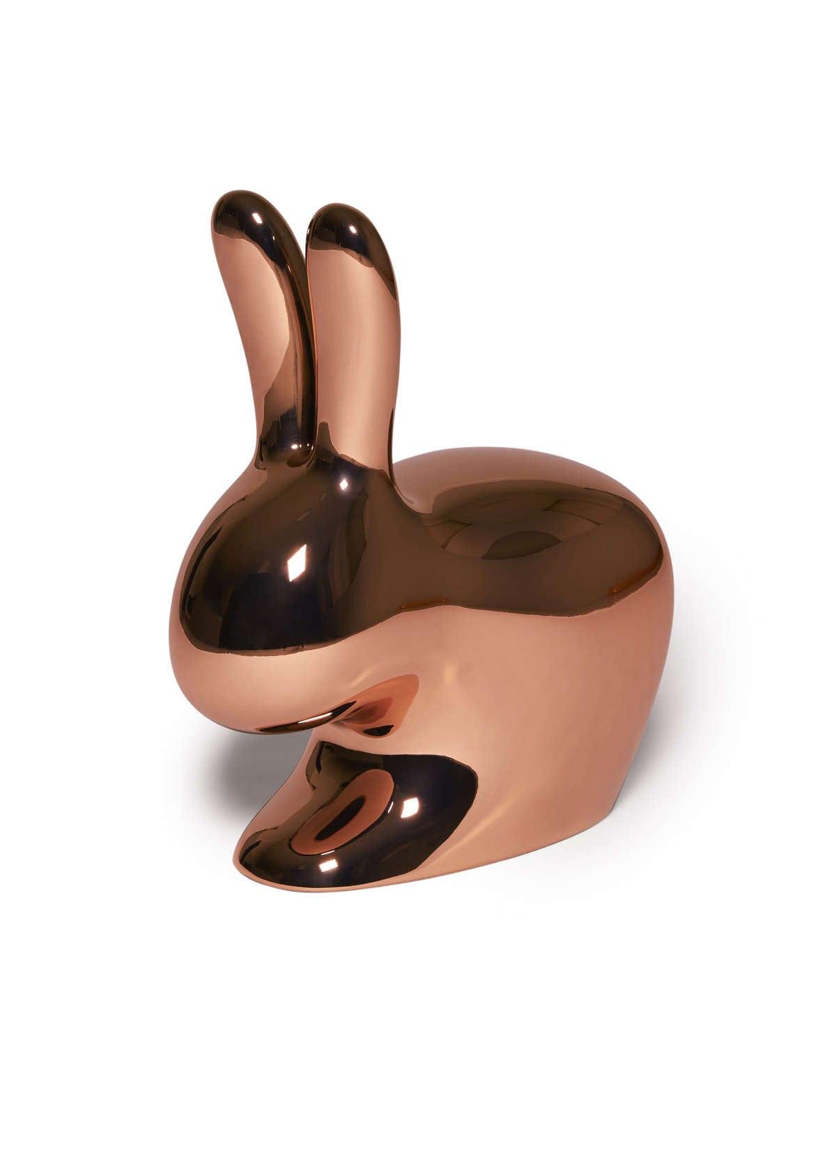 Krzesełko RABBIT miedziany Qeeboo Eye on Design