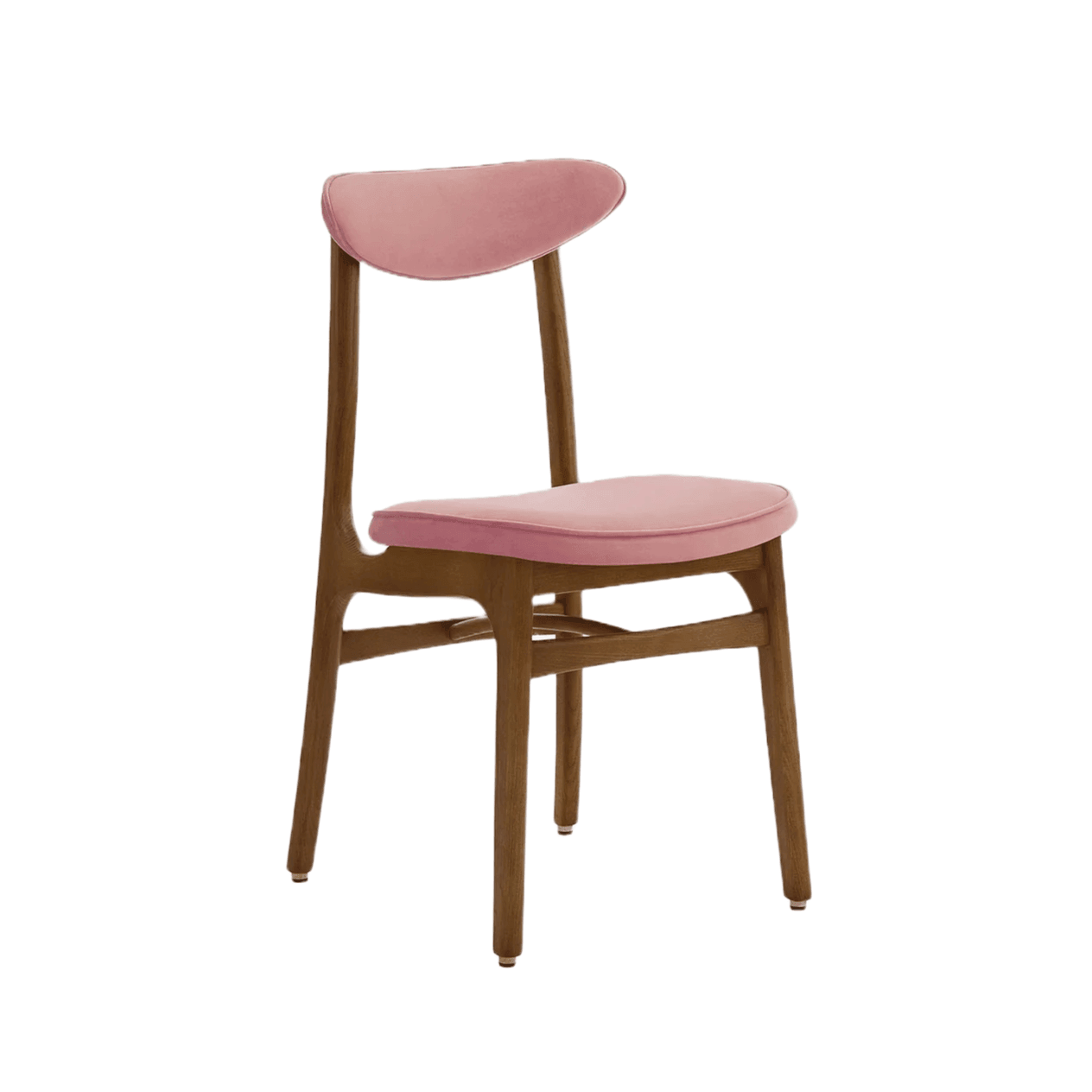 Krzesło 200-190 różowy w tkaninie Velvet Powder Pink 366 concept Eye on Design